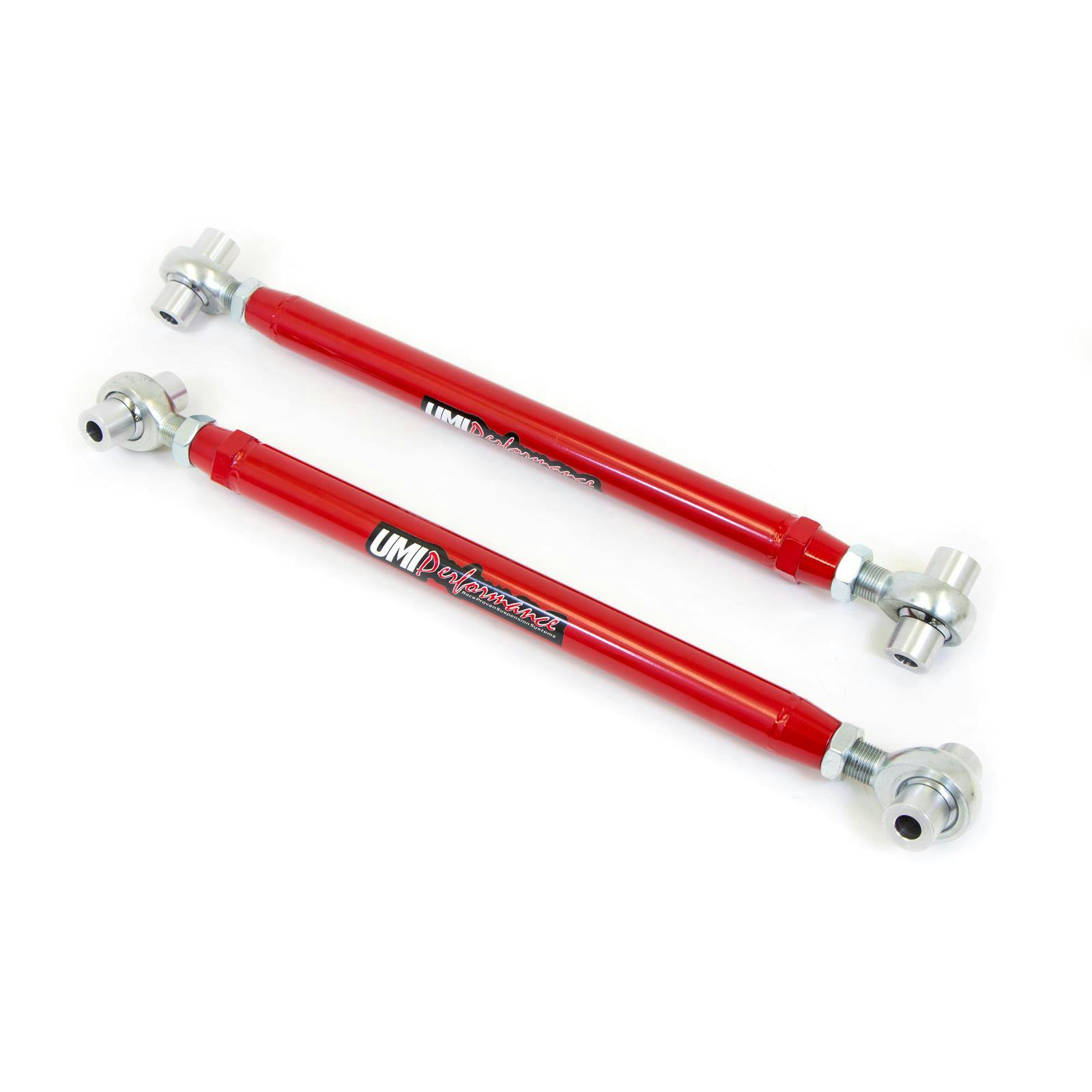 UMI 2017CM-R 82-02 F-Body Adj. Lower Control Arms, Rod Ends, Red