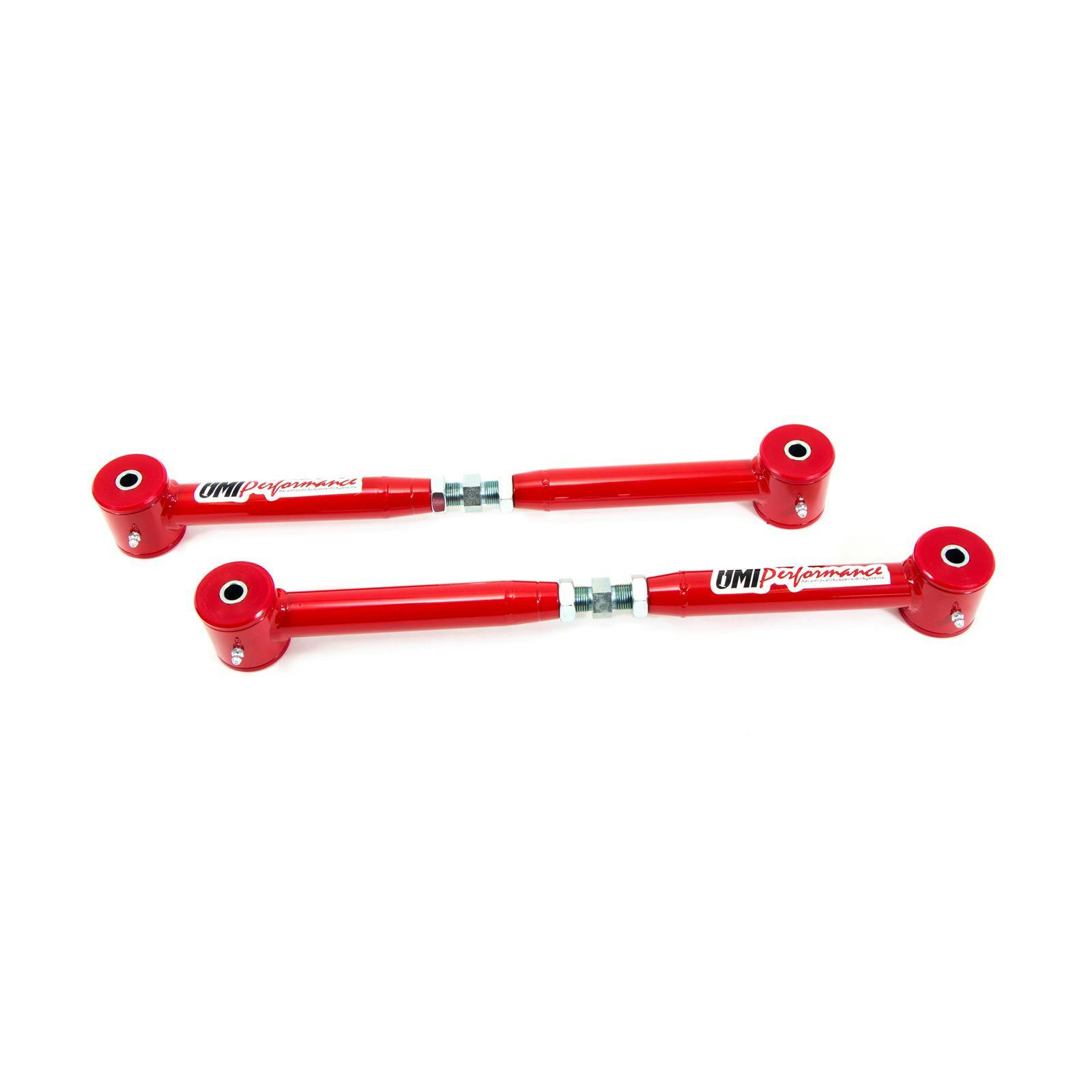 UMI 2018CM-R 82-02 F-Body Adj. Lower Control Arms, Poly,CrMo, Red