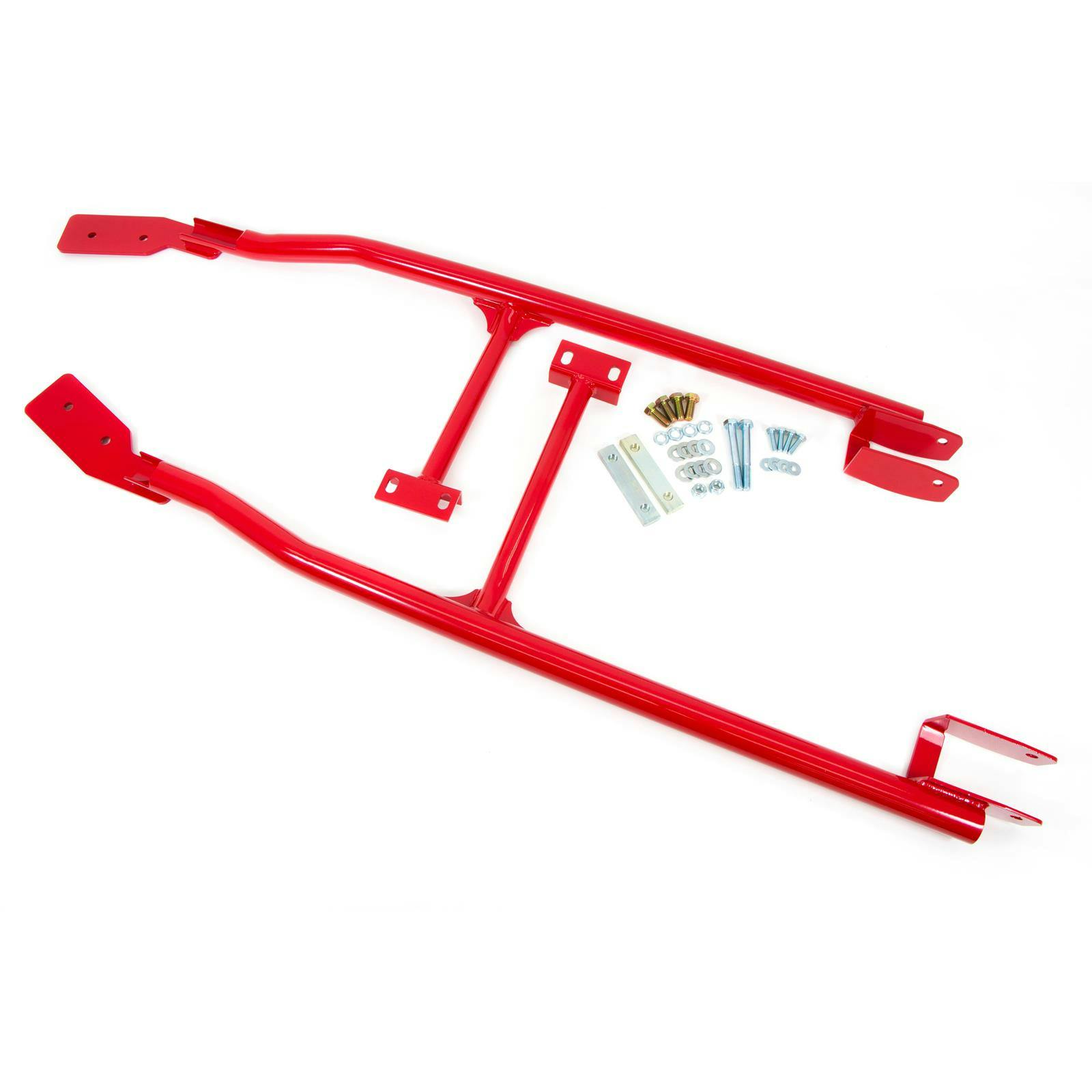 UMI 2070-R 93-02 F-Body Subframe Connectors, 3-Point,Bolt In, Red