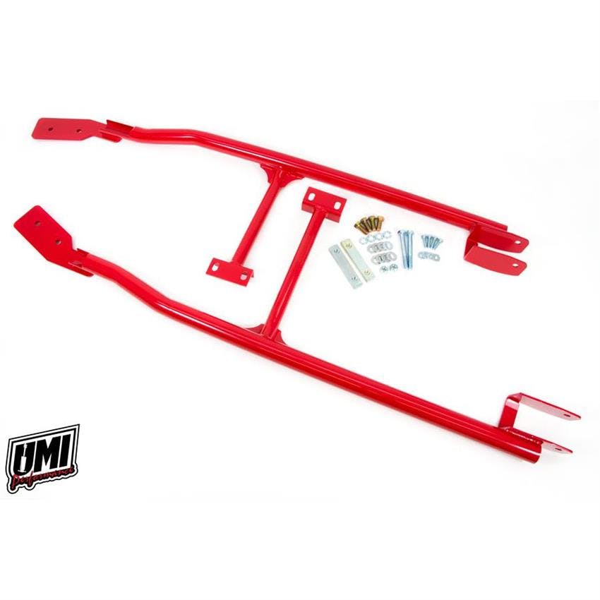UMI 2071-R 93-02 F-Body 3-Point Subframe Connector, Bolt In, Red