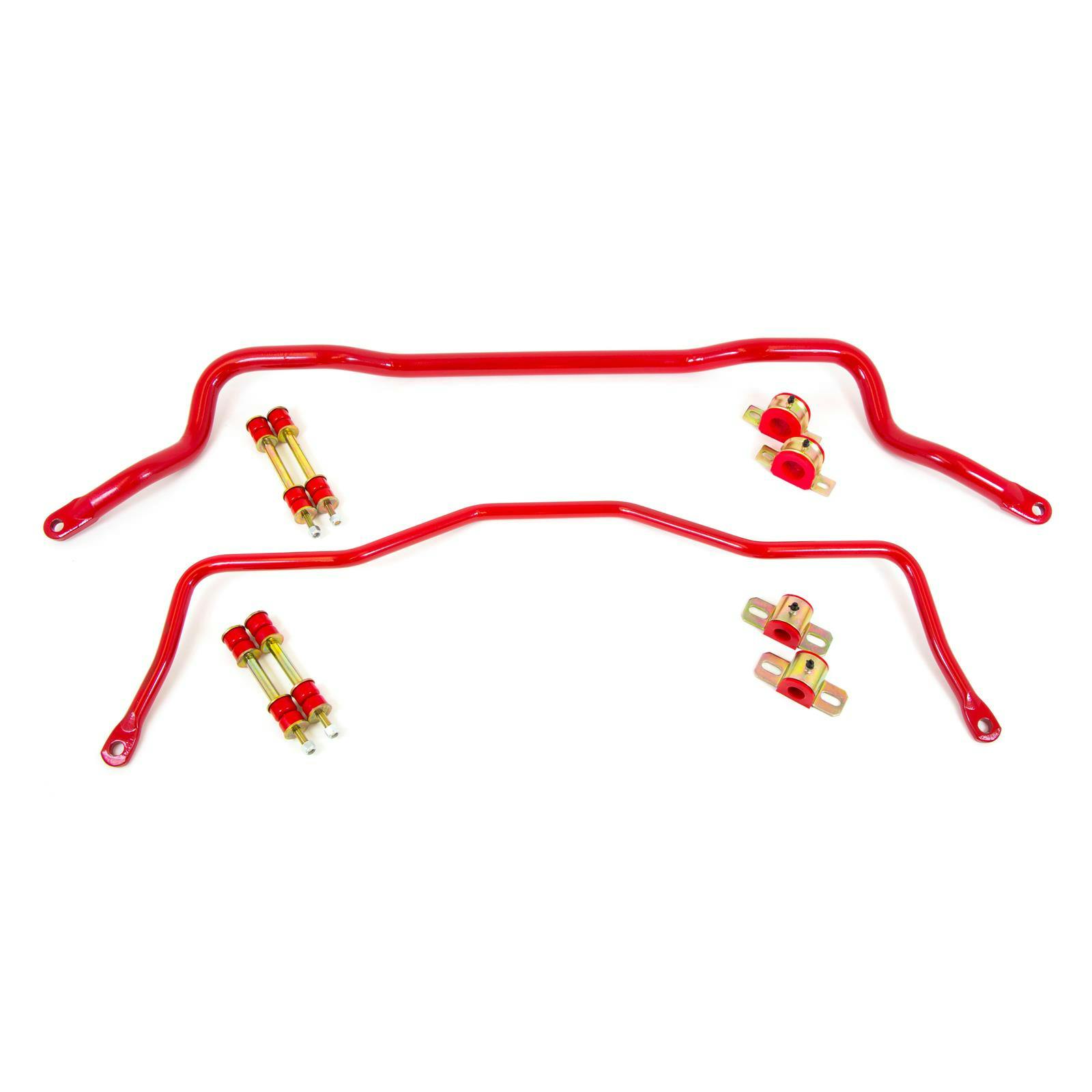 UMI 211213-R 93-02 F-Body Front & Rear Sway Bar, Tubular, Red