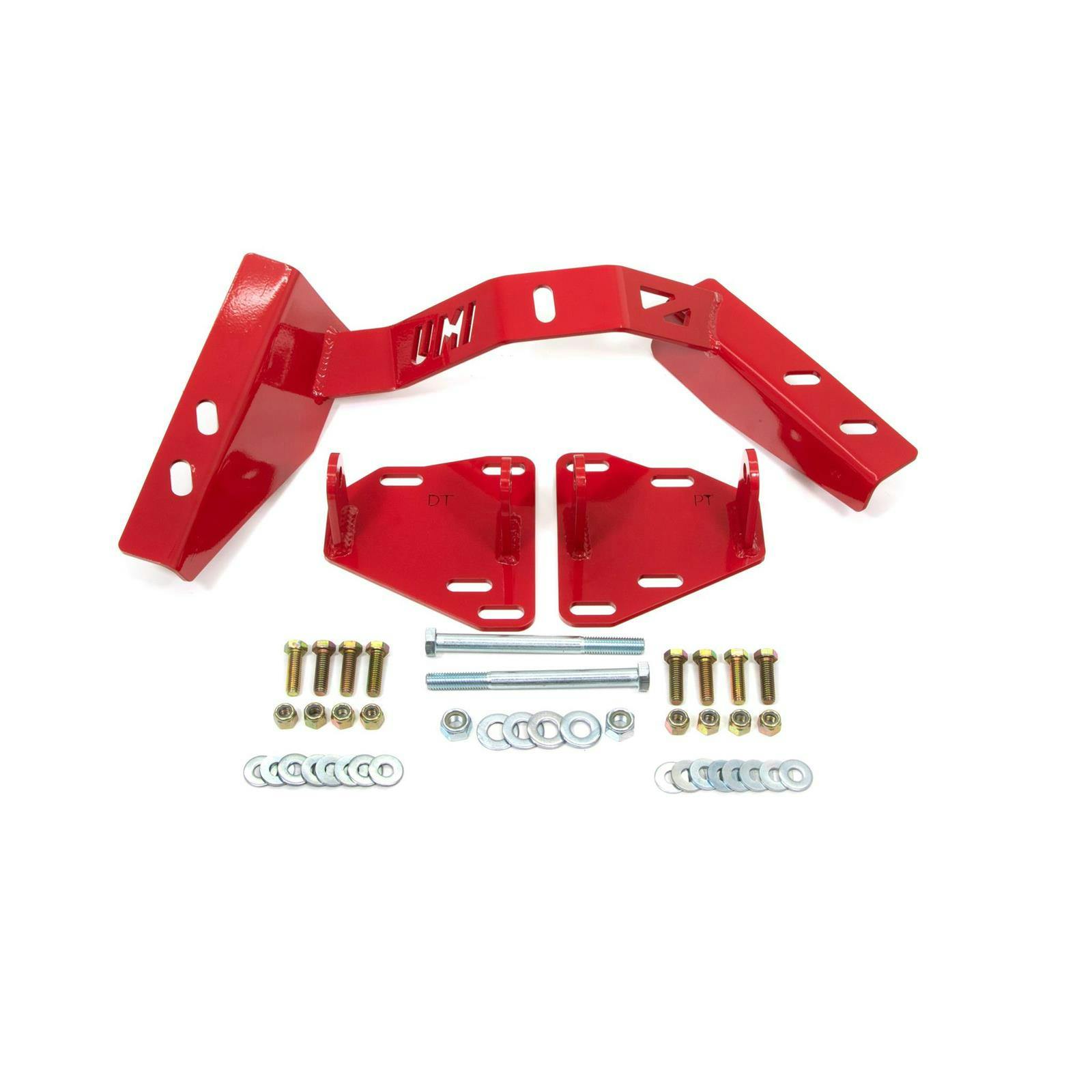 UMI 223910-R 82-92 F-Body LS T56 Swap Bracket Kit, Adj., Red