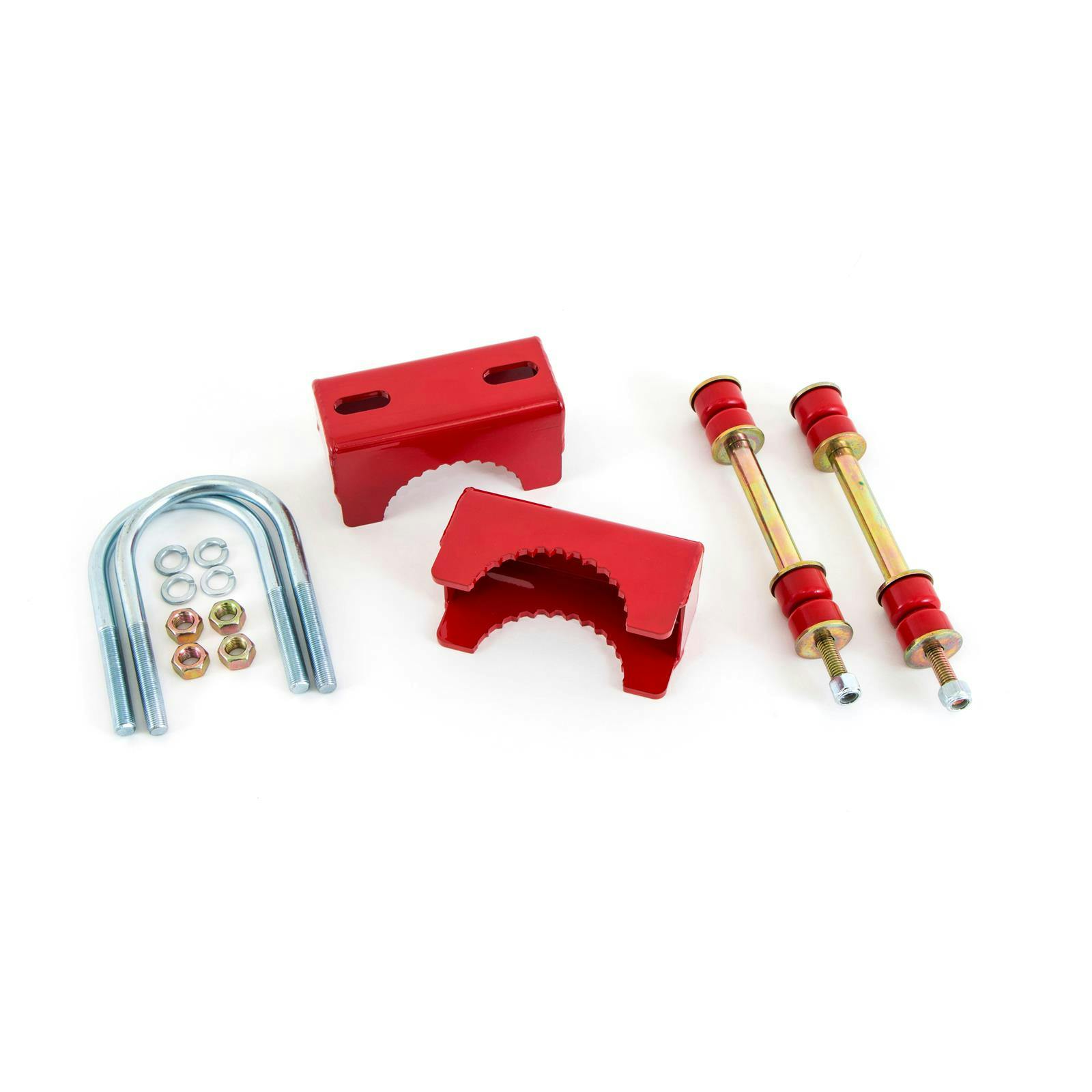 UMI 2244-300-R Rear End Sway Bar Mount Kit 3 Inch Axle, Red