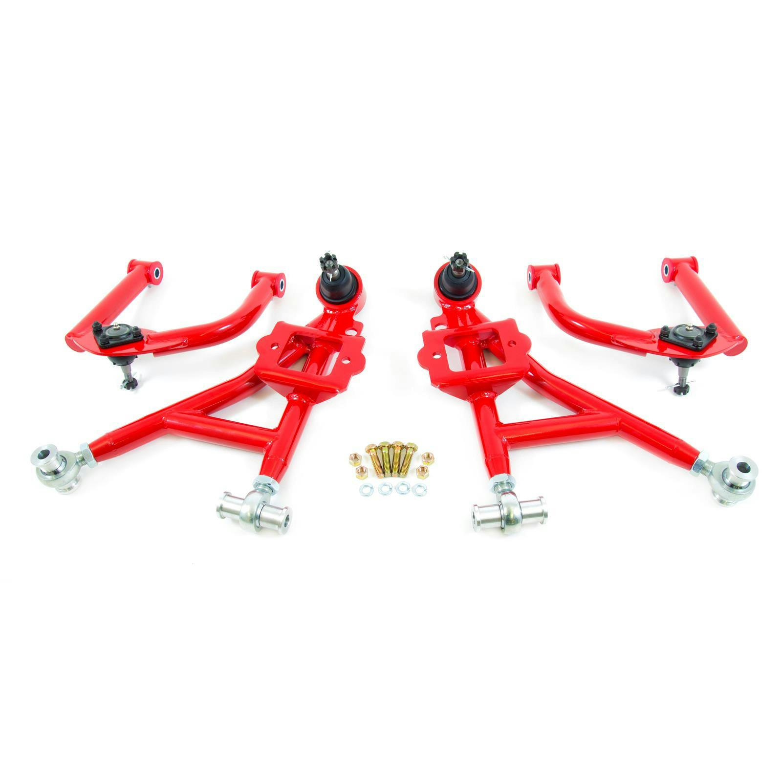 UMI 230011-R 93-02 F-Body Front A-Arm Kit, Adj. Lower, Drag, Red