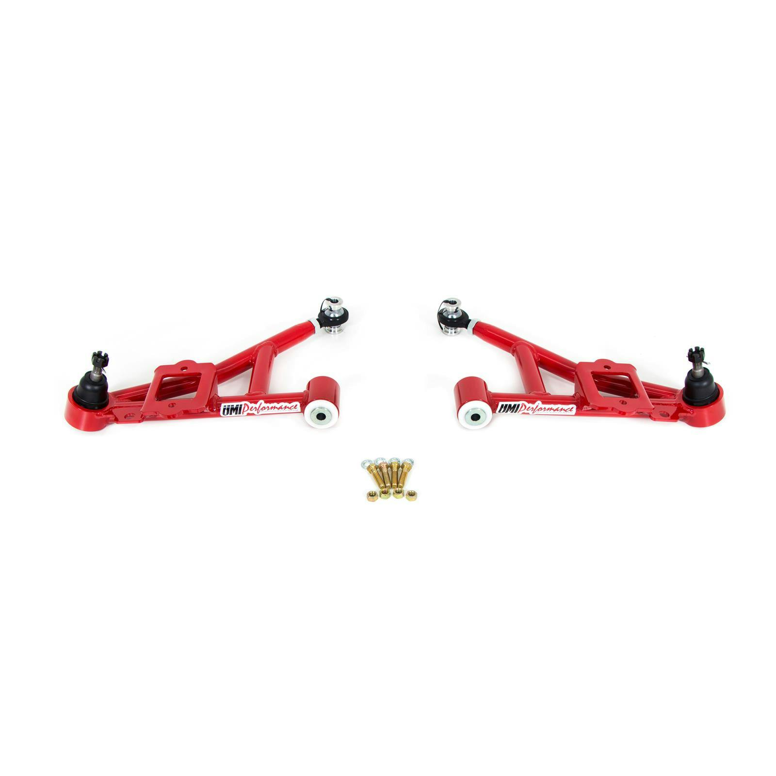 UMI 2307-R 93-02 F-Body Tubular Lower A-Arms Delrin, Street, Red