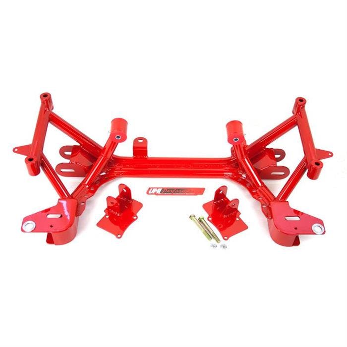 UMI 2322-R 93-02 F-Body K-Member with SBC/BBC Motor Mounts, Red