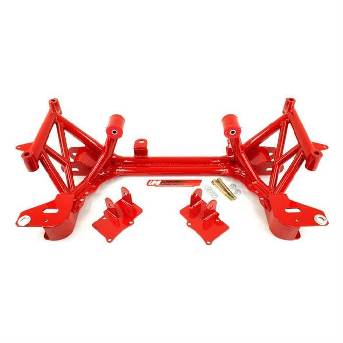 UMI 2324-R 93-02 F-Body K-Member, Road Race, Motor Mounts, Red