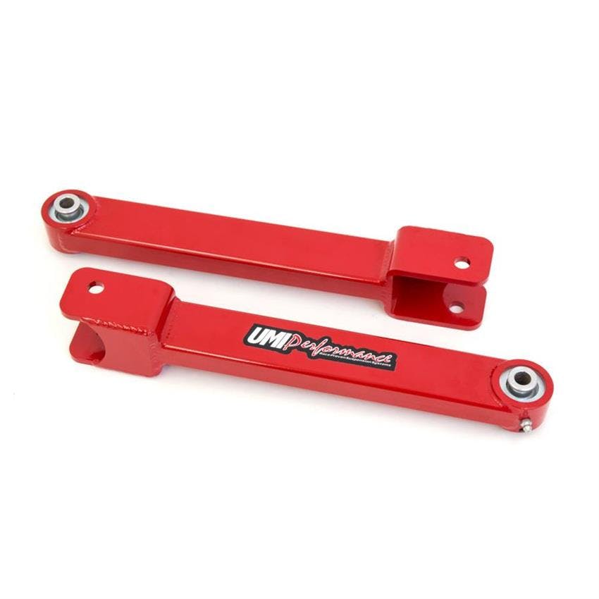 UMI 2516-R 08-09 G8, 10-14 Camaro Trailing Arms, Roto-Joint, Red
