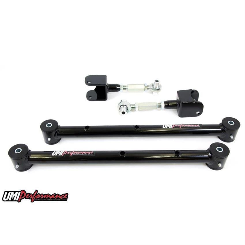 UMI 301519-B 78-88 G-Body 12-Bolt Swap Control Arm Kit, Black