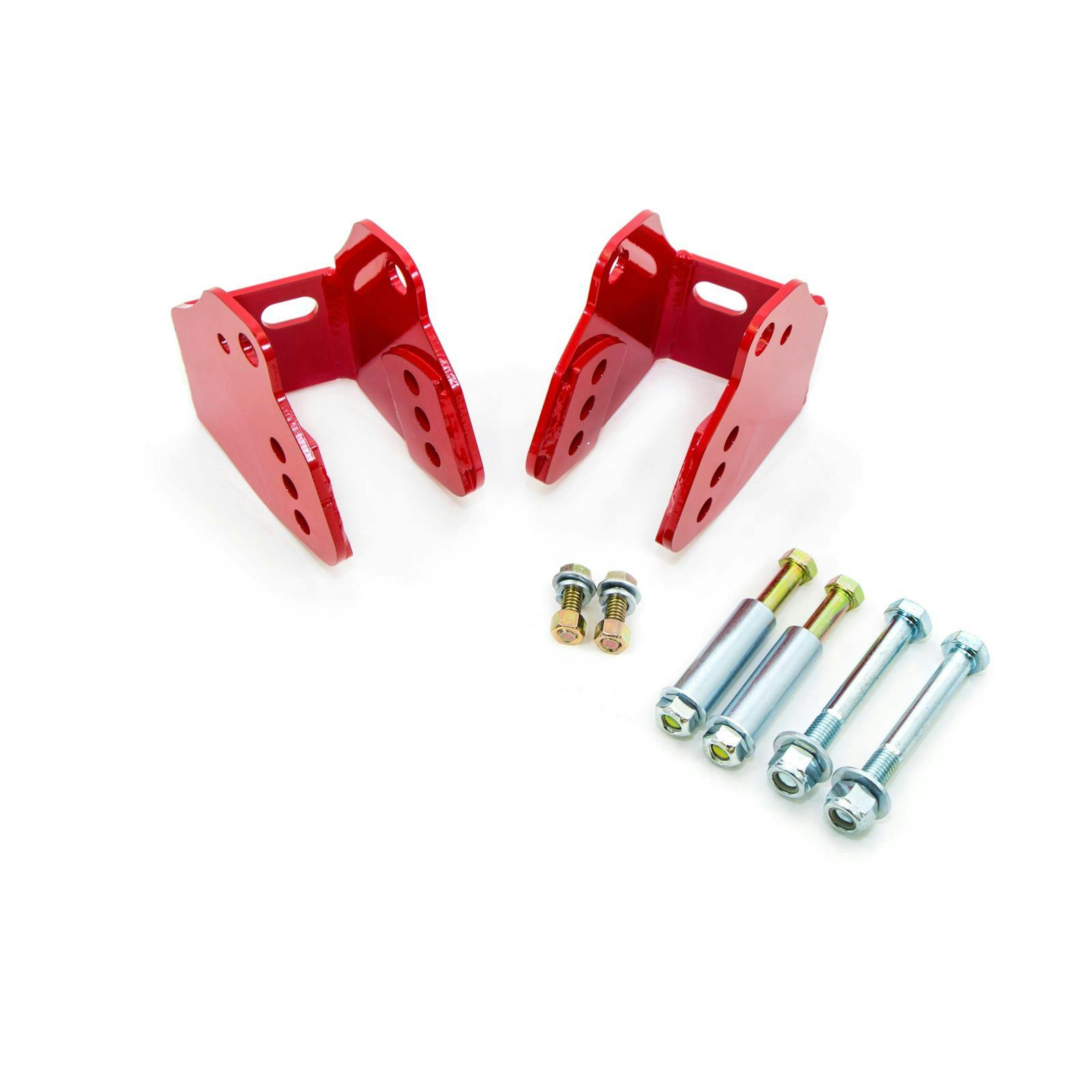 UMI 3018-R 78-88 G-Body Rear Lower Arm Brackets, Bolt In, Red