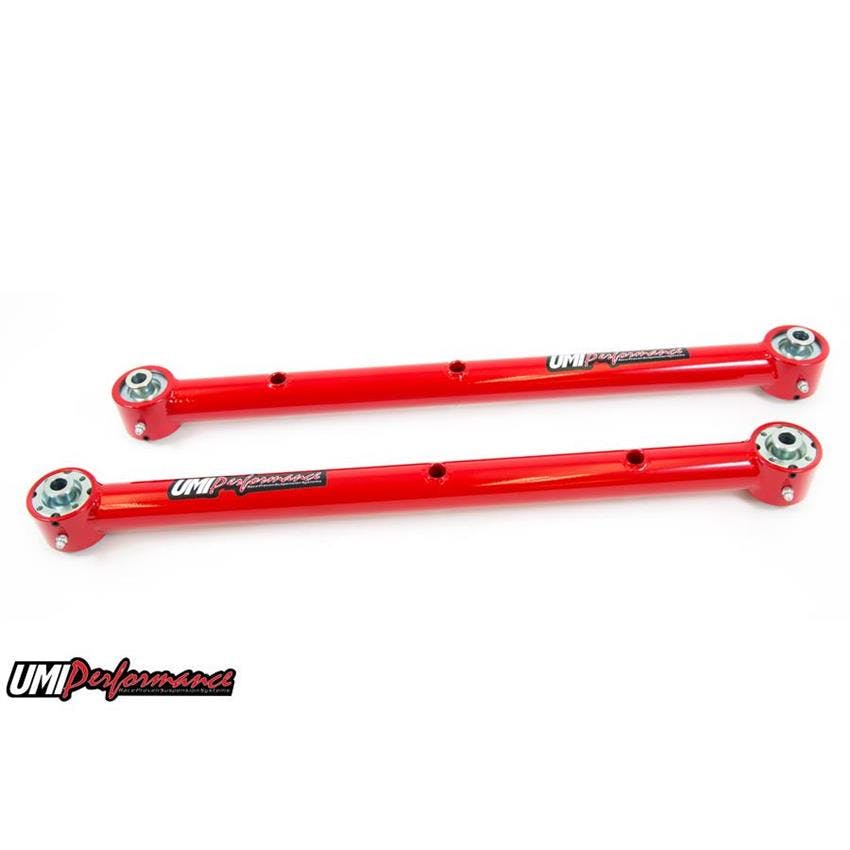 UMI 3040-R 78-88 G-Body Rear Lower Control Arms Roto-Joint, Red