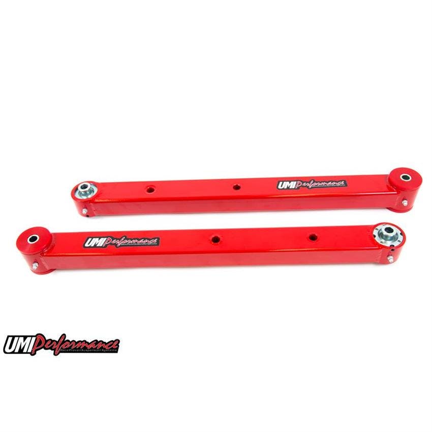 UMI 3041-R 78-88 G-Body Boxed Lower Arms Poly/Roto-Joint, Red