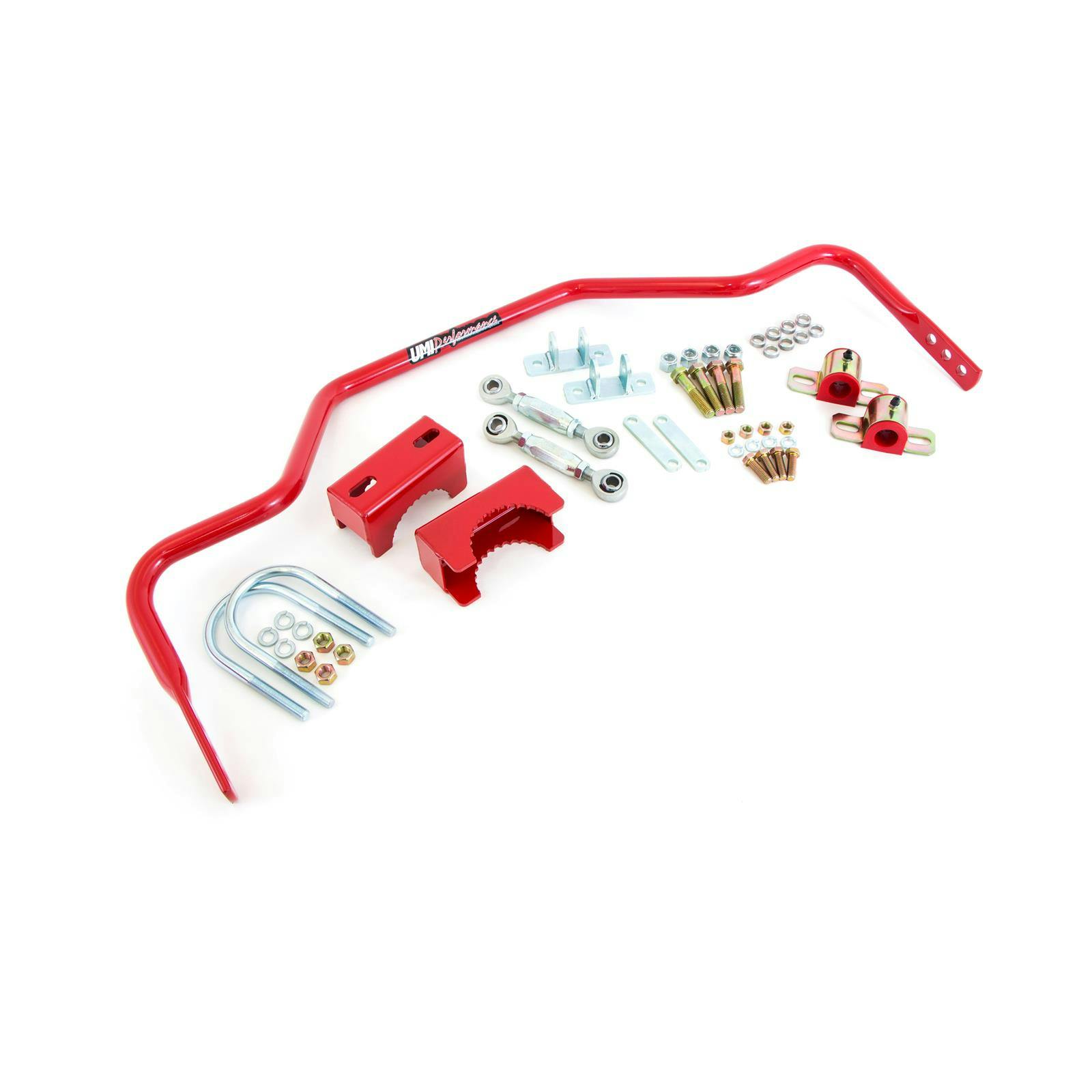 UMI 3044-325-R 78-88 G-Body 1 Inch Rear Sway Bar, 3.25 Axle, Red