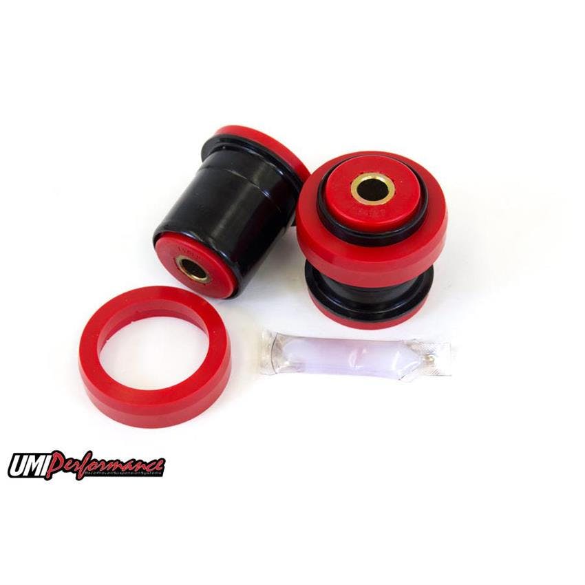 UMI 3600-R 78-96 B-Body Rear End Housing Bushings, Poly, Red