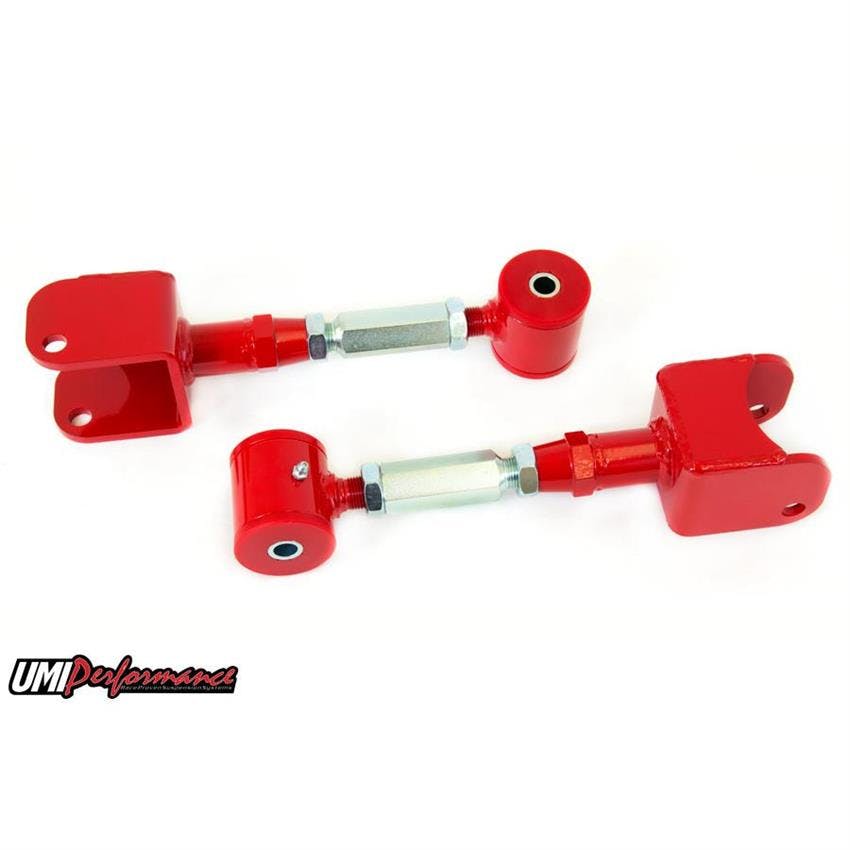 UMI 3620-R 91-96 Impala SS Adj. Upper Control Arms, Poly, Red