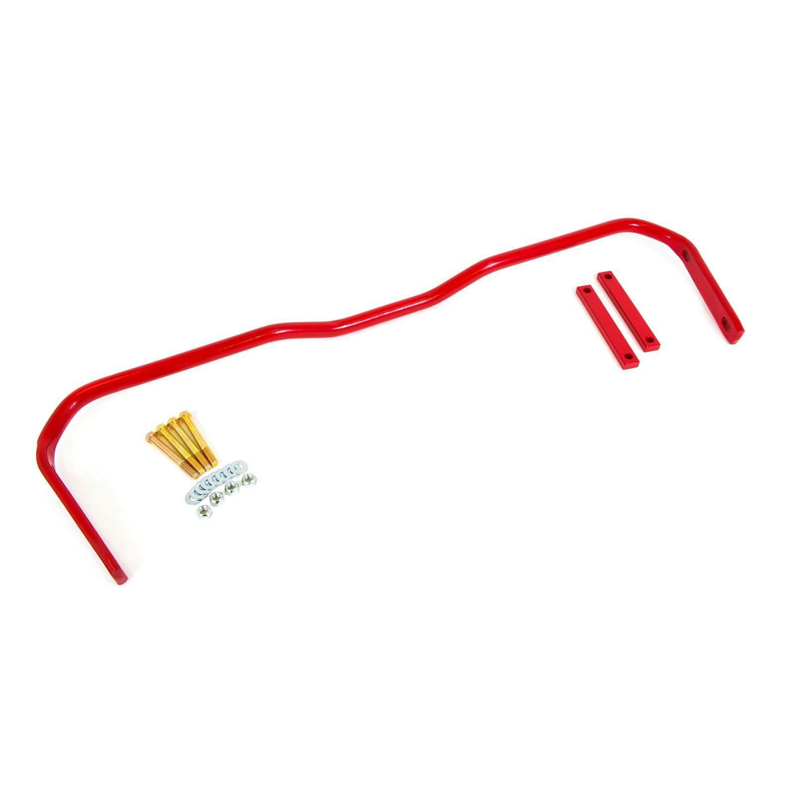 UMI 3665-R 65-70 Chevy B-Body Solid 1 Inch Rear Sway Bar, Red