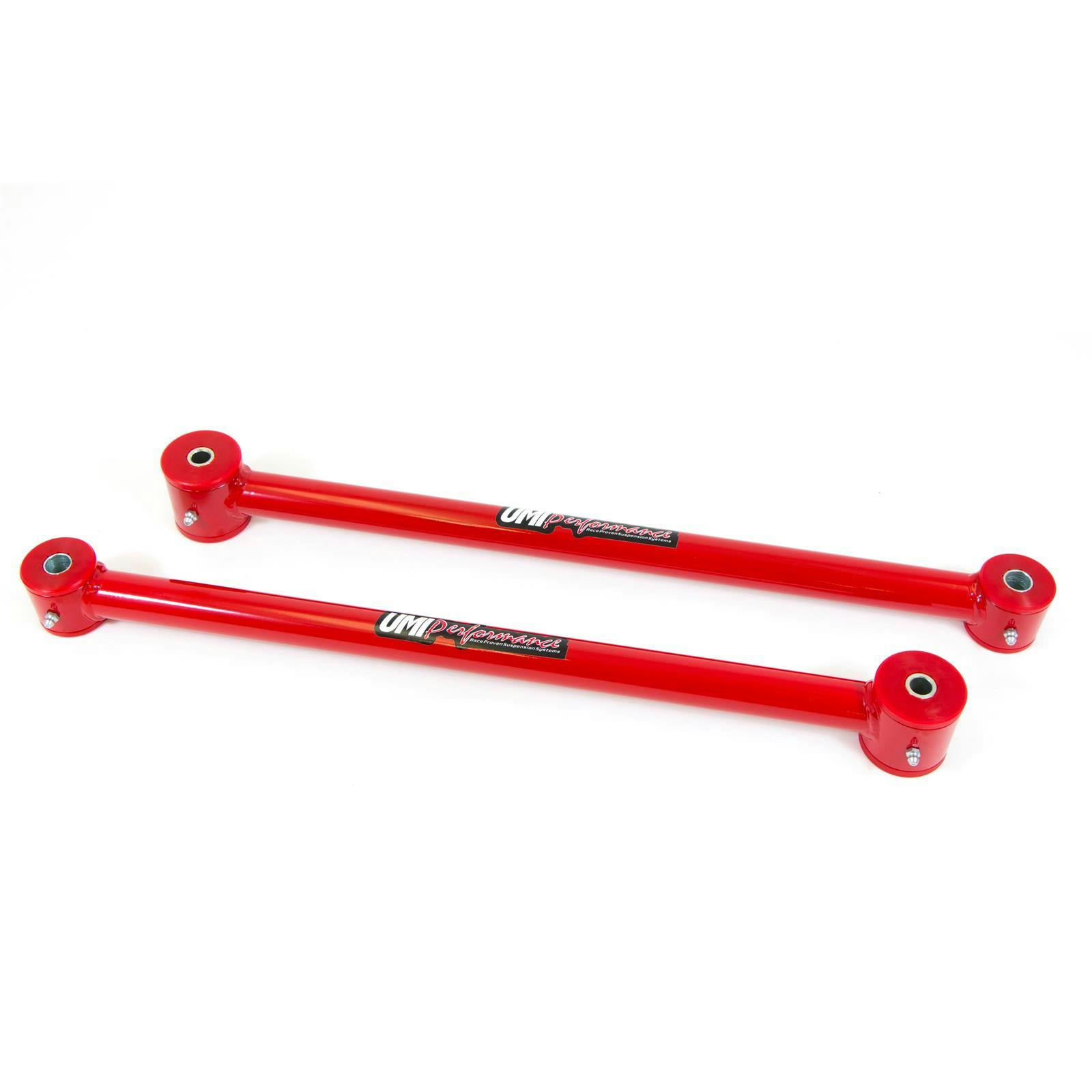 UMI 3715-R 97-05 GM W-Body Tubular Rear Trailing Arms, Red