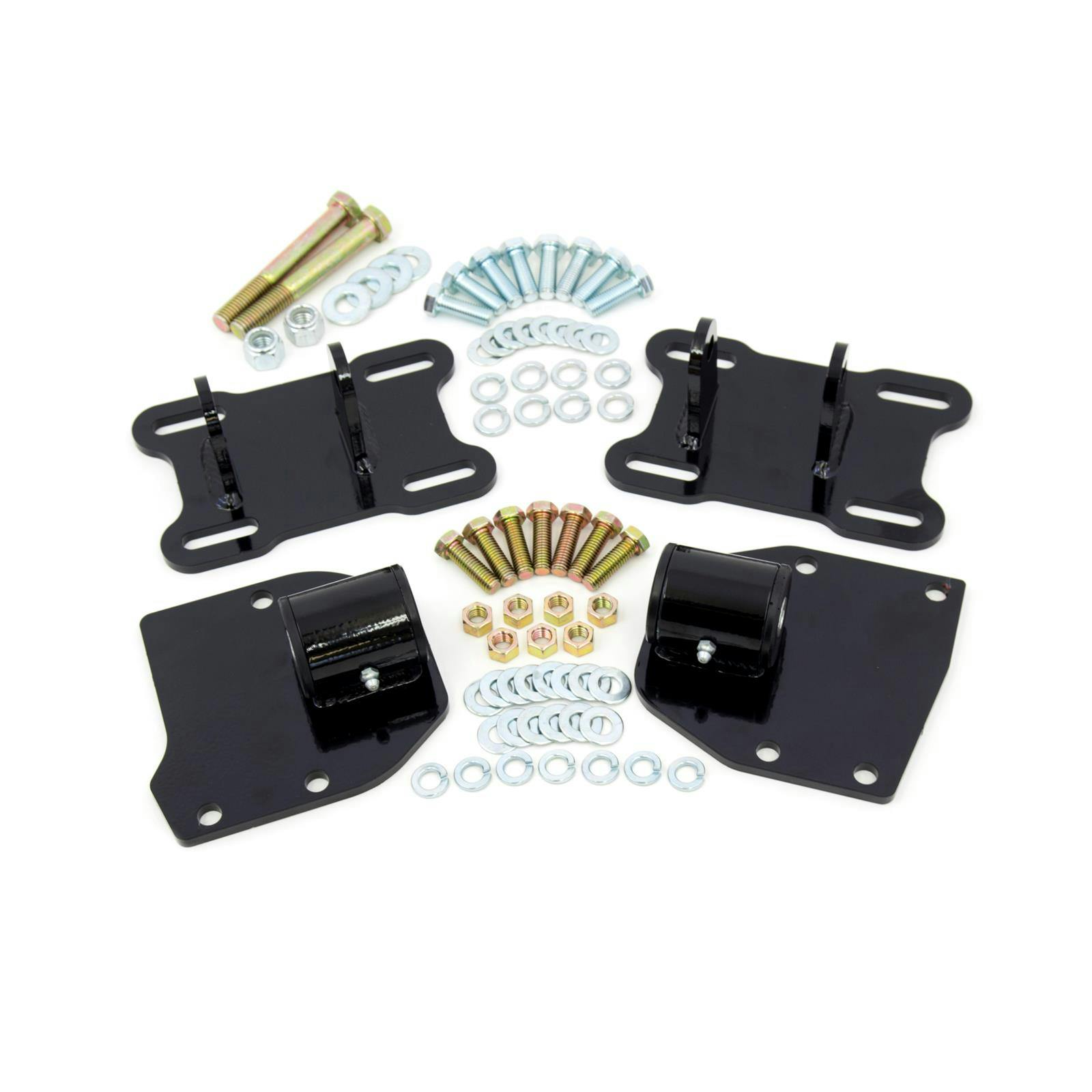 UMI 4008-B 68-72 A-Body LSX Motor Mounts, Poly Bushing, Adj,Black