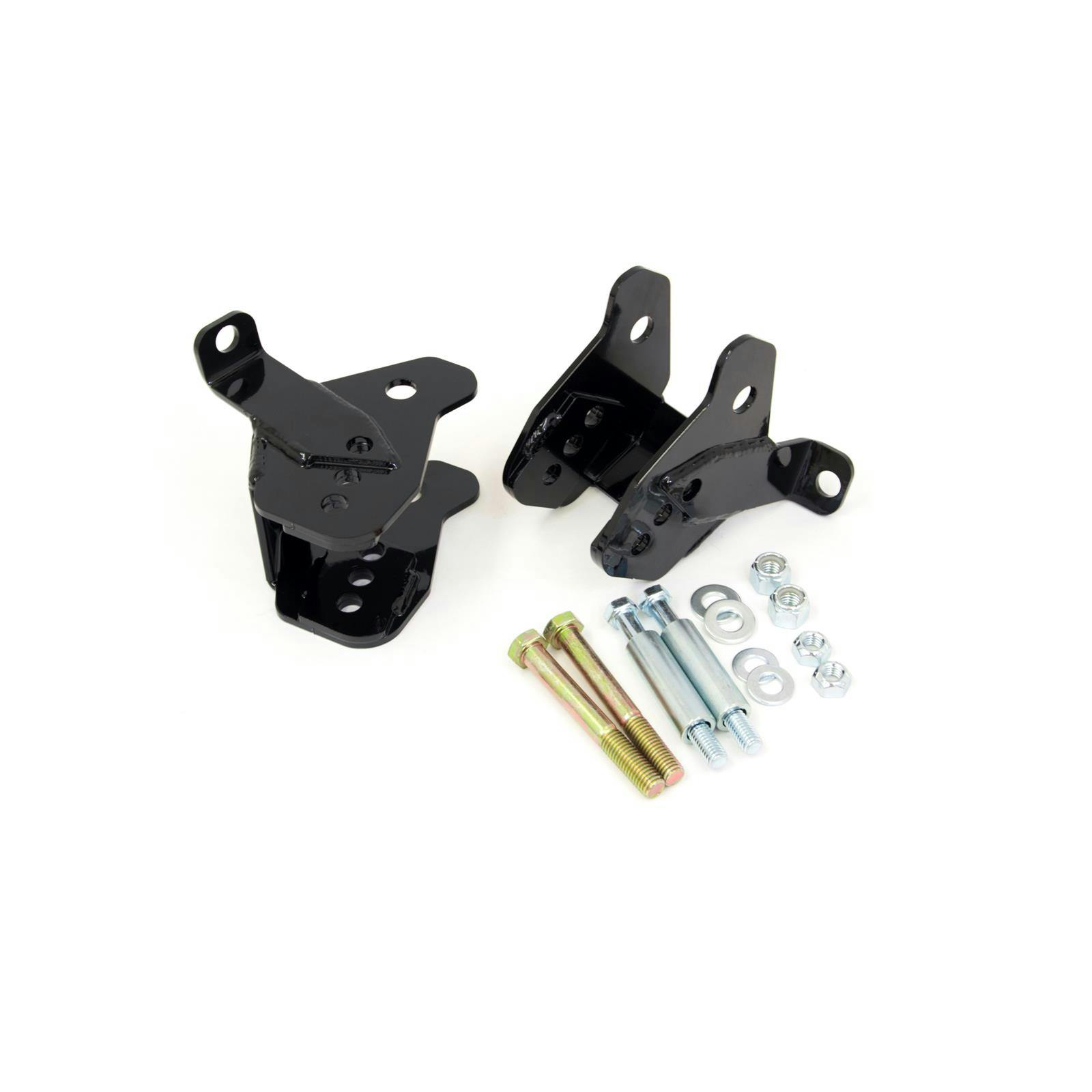UMI 4012-B 64-72 A-Body Rear Control Arm Brackets, Bolt-In, Black