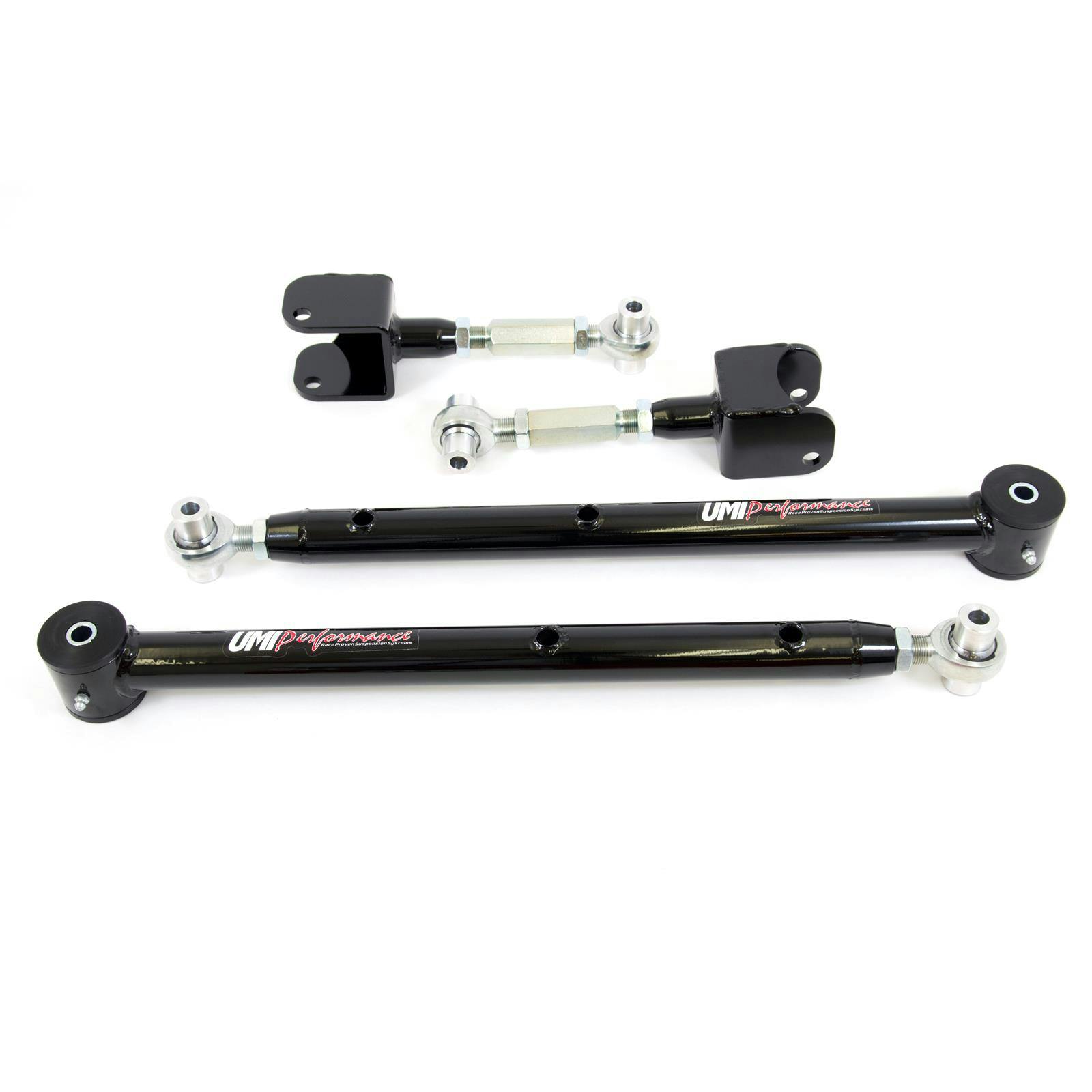 UMI 401417-B 68-72 A-Body Adj. Upper & Lower Control Arms, Black