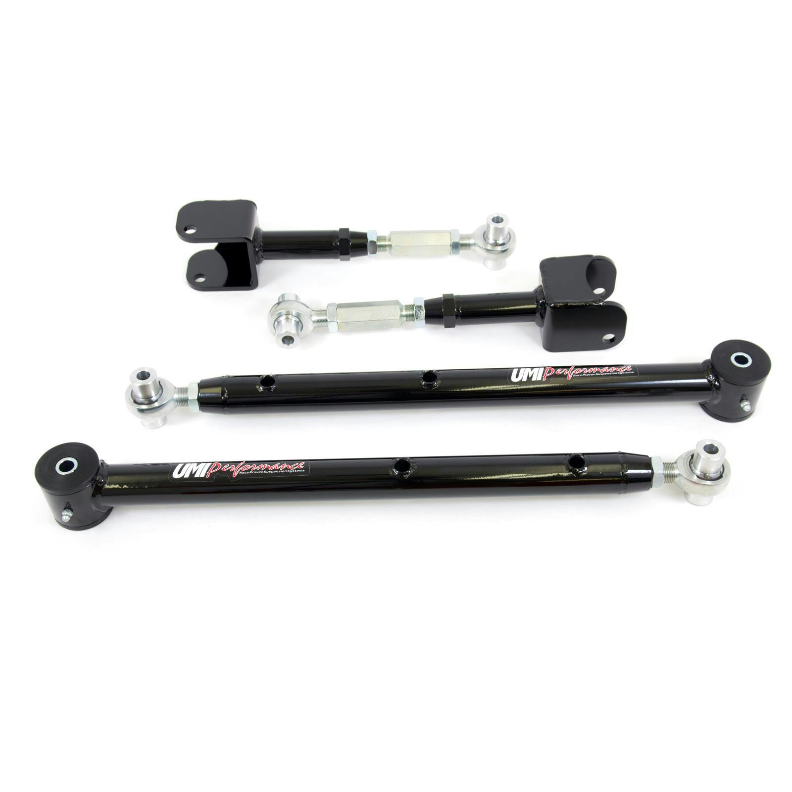 UMI 401419-B 64-67 A-Body Adj. Upper & Lower Control Arms, Black