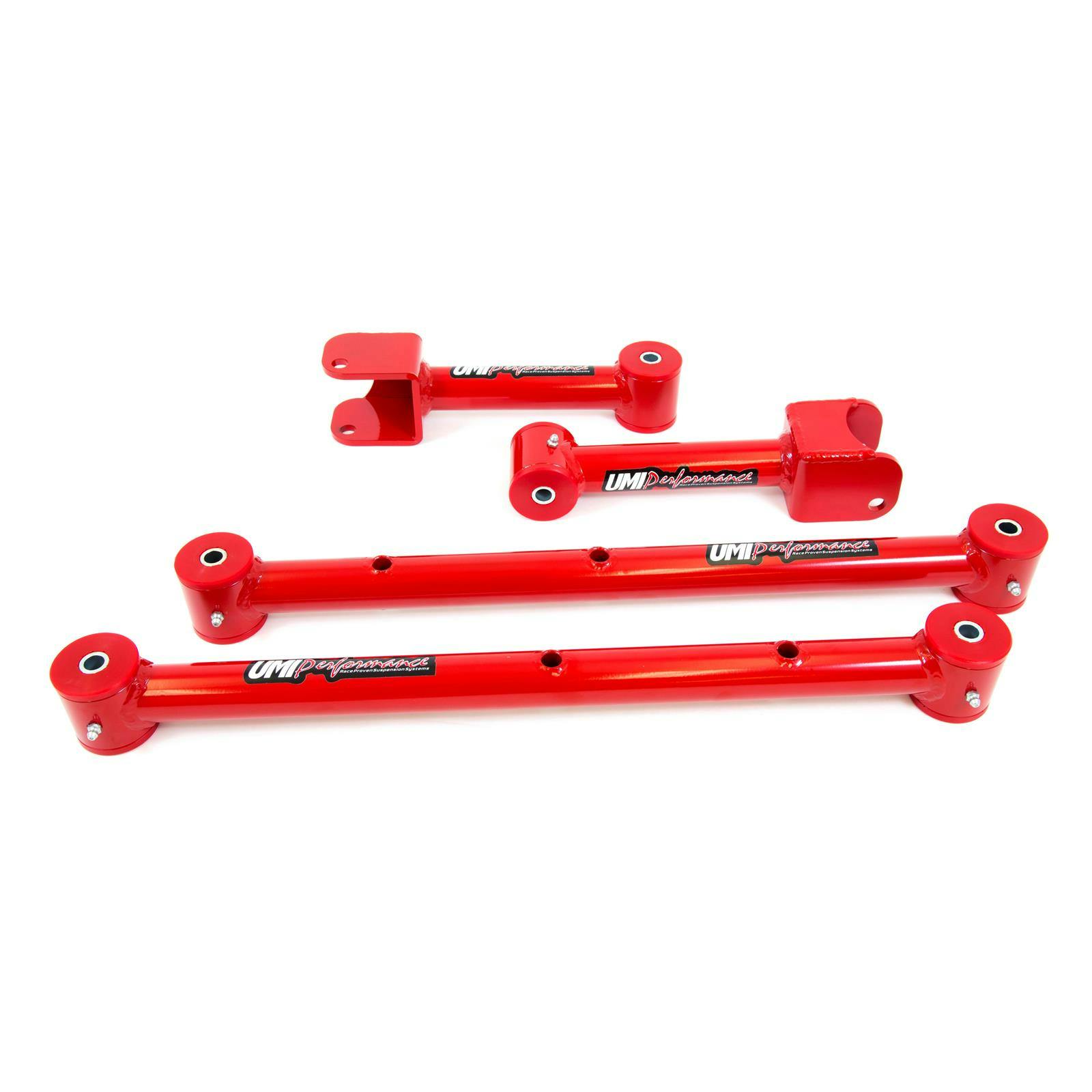 UMI 401516-R 68-72 A-Body Tubular Upper & Lower Control Arms, Red
