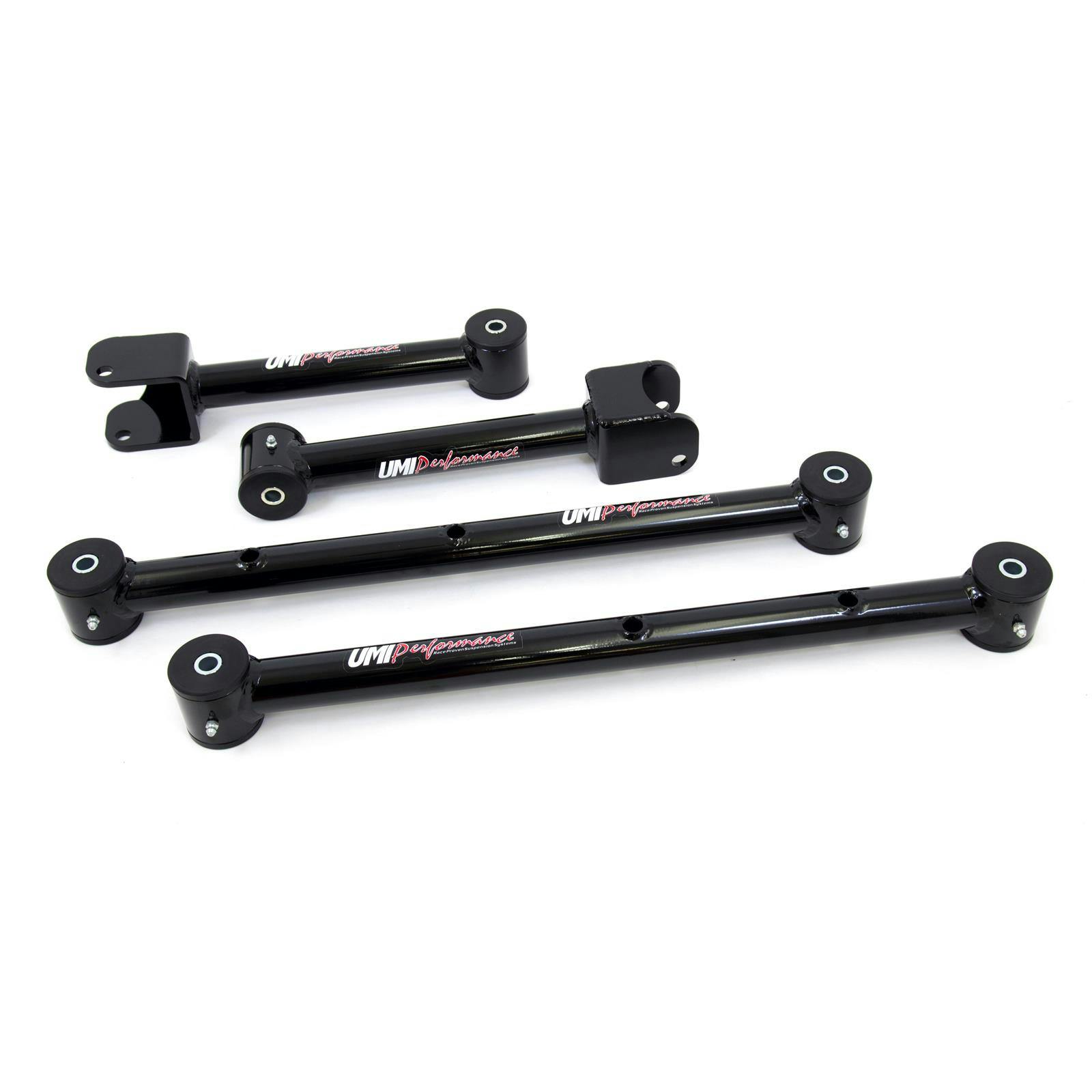 UMI 401518-B 64-67 A-Body Adj Upper & Lower Control Arm Kit,Black