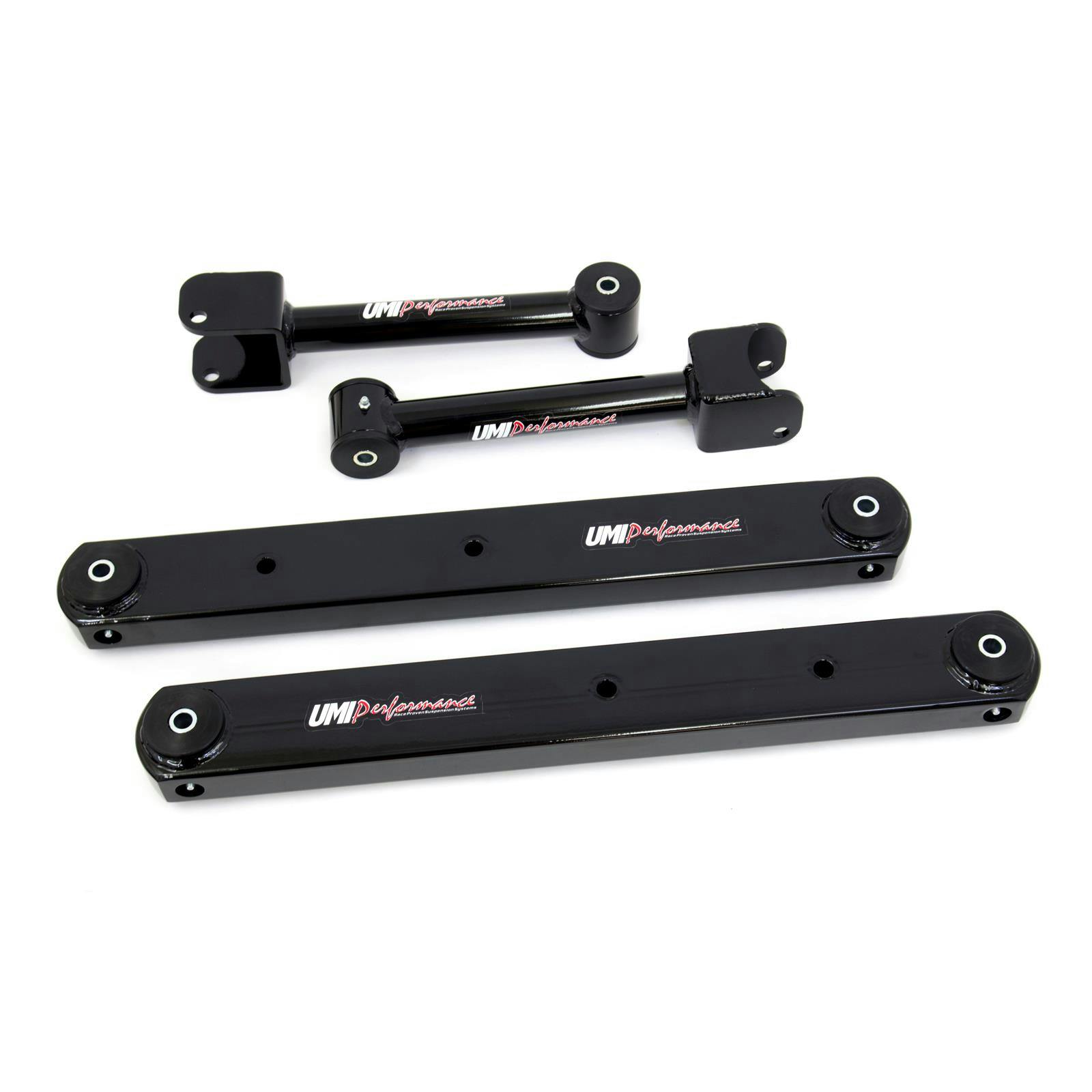 UMI 402118-B 64-67 A-Body Rear Control Arms, Boxed Lowers, Black