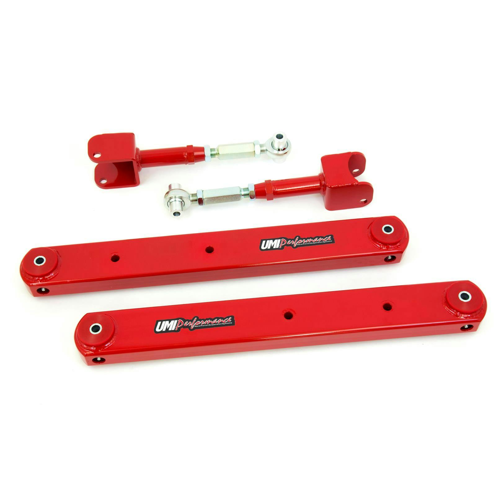 UMI 402119-R 64-67 A-Body Rear Adj. Upper, Boxed Lower Arms, Red