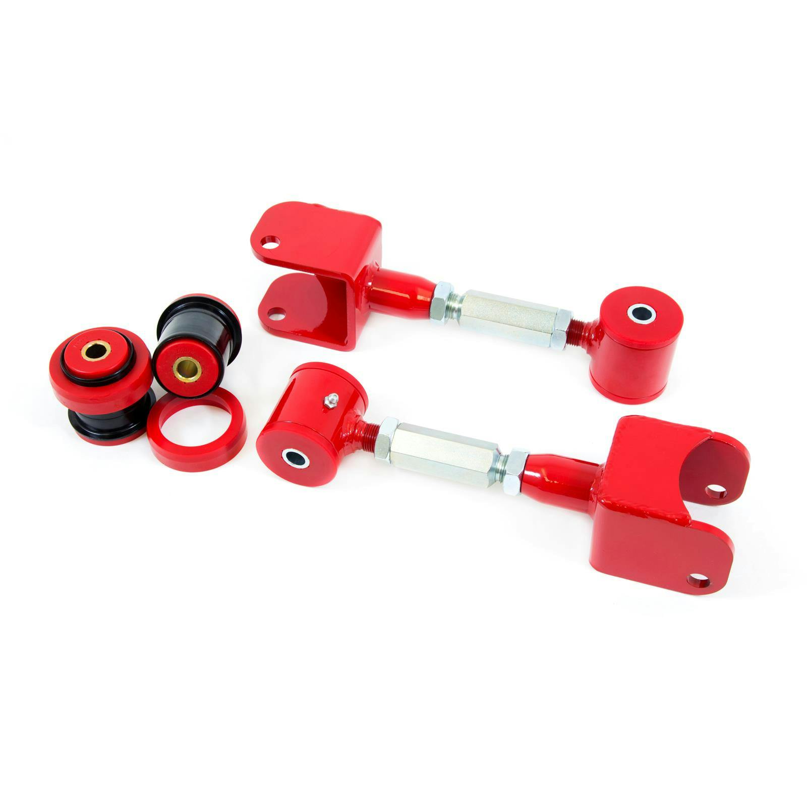 UMI 402500-R 68-72 A-Body Adj. Upper Control Arms, Poly, Red