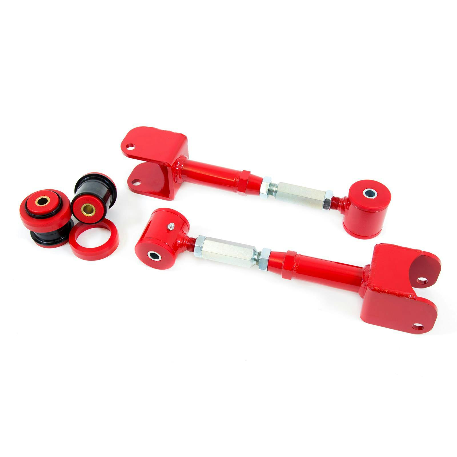 UMI 402600-R 65-67 A-Body Adj. Upper Control Arms, Poly, Red