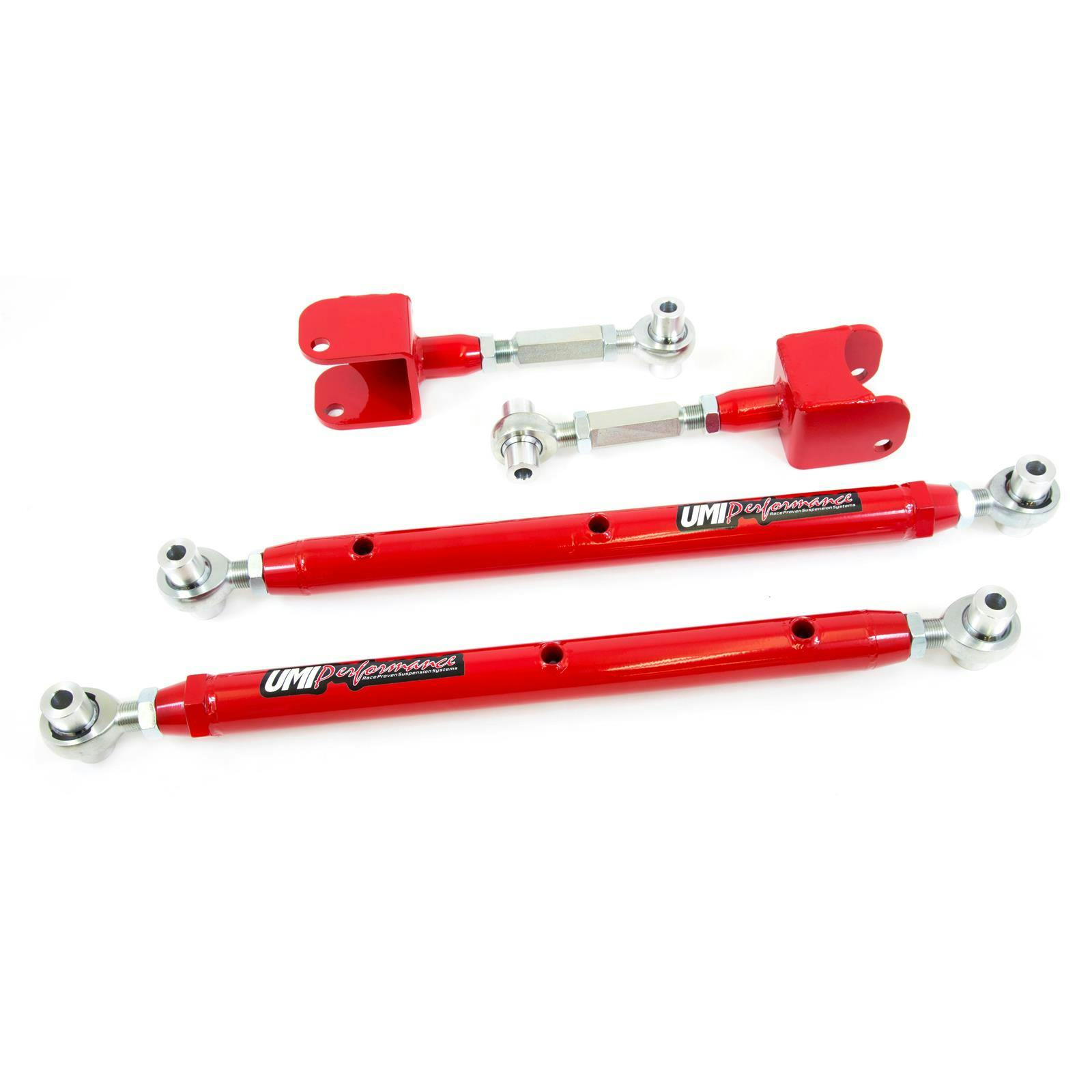 UMI 402717-R 68-72 A-Body Rear Dbl. Adj. Upper & Lower Arms, Red