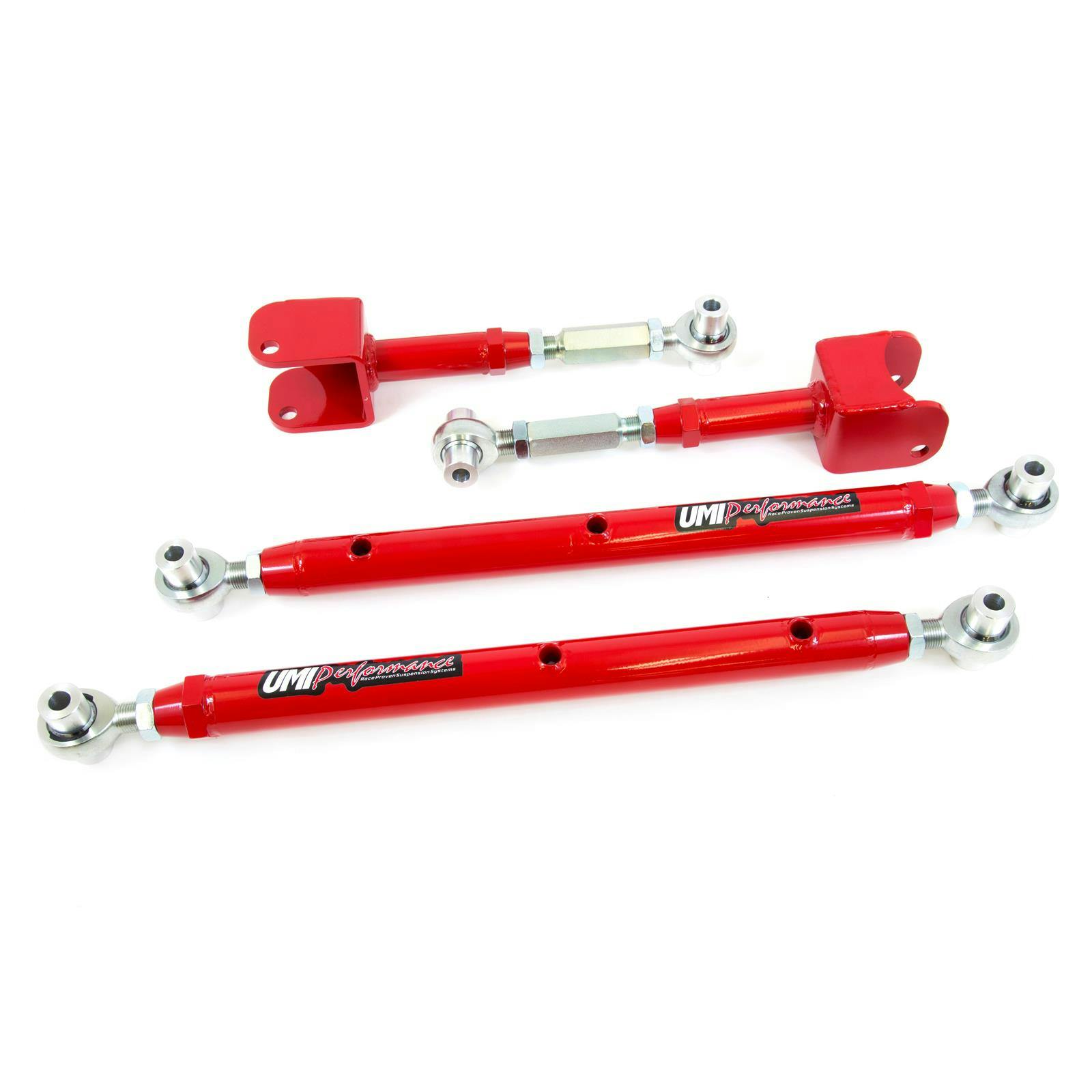 UMI 402719-R 64-67 A-Body Rear Dbl. Adj. Upper & Lower Arms, Red