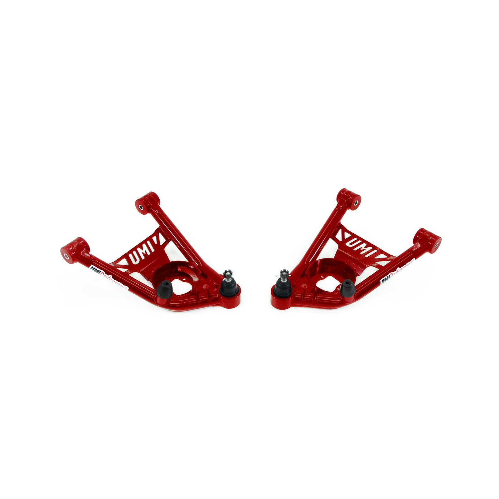 UMI 4031-R 64-72 A-Body Tubular Front Lower A-Arms, Poly, Red
