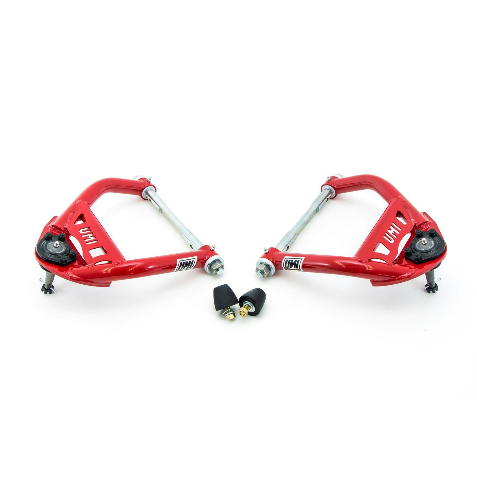 UMI 4033-R 64-72 A-Body Tubular Front Upper A-Arms, Delrin, Red