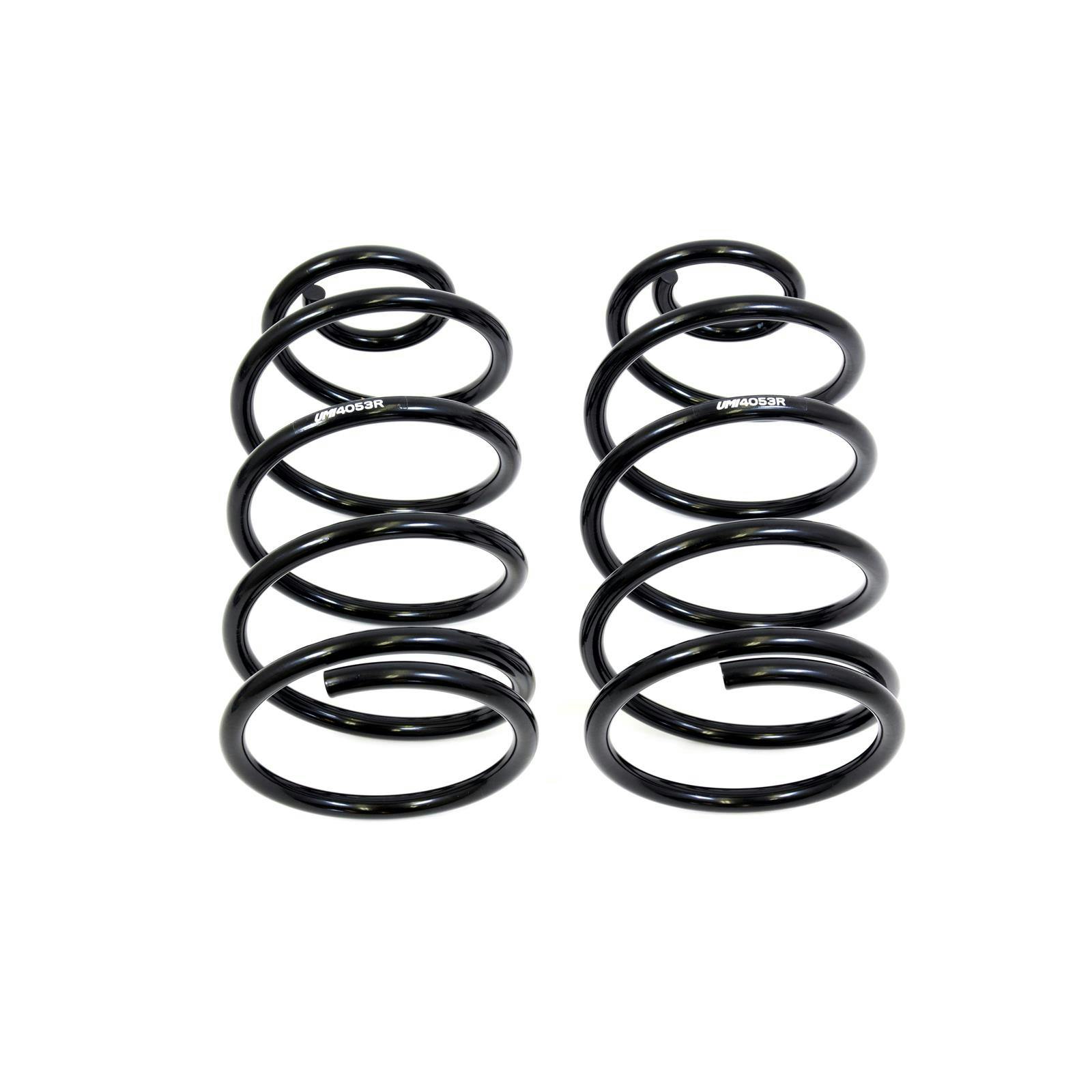 UMI 4053R 64-66 A-Body 2 Inch Lowering Spring Set, Rear, Black