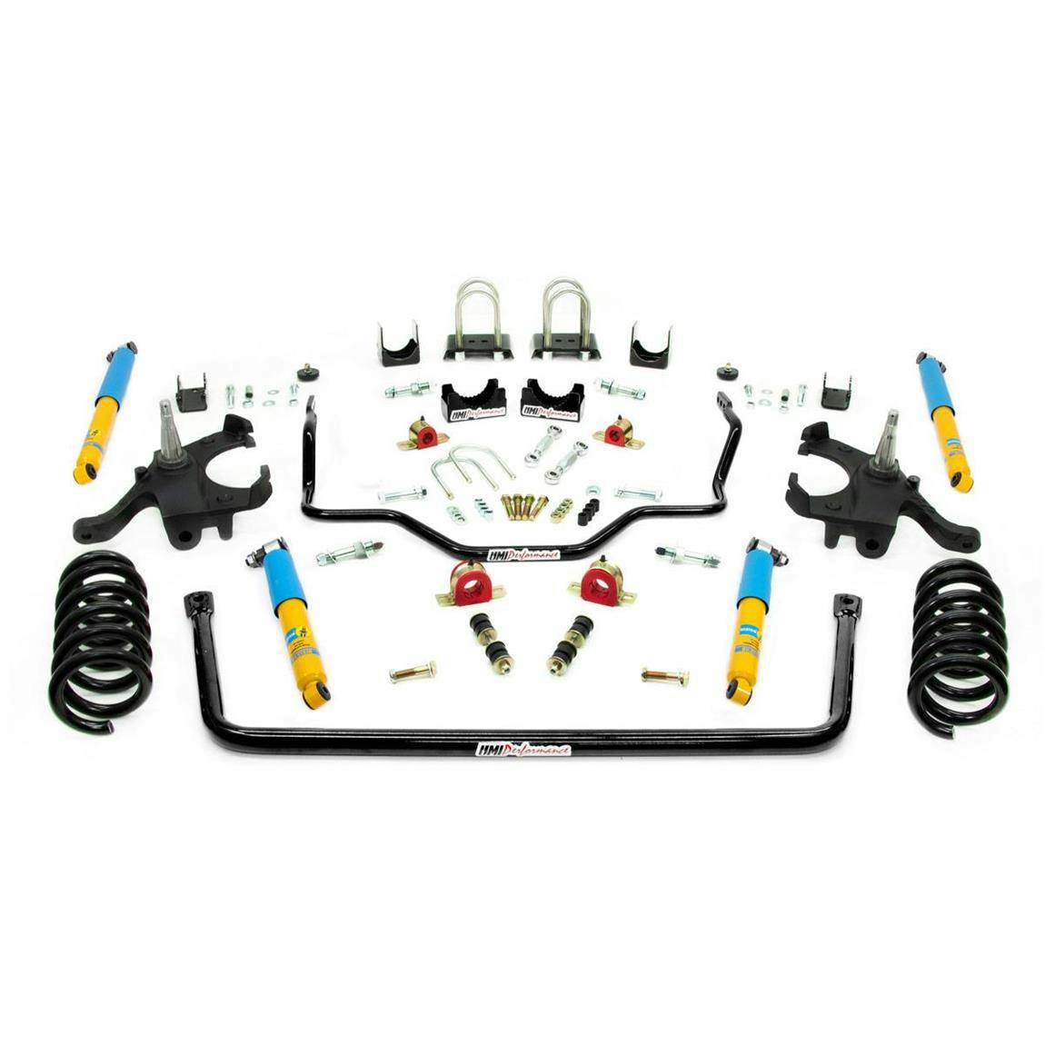 UMI 6402-B 73-87 C10 Stage 2 Handling Kit, 4.5/6 Inch Lower,Black