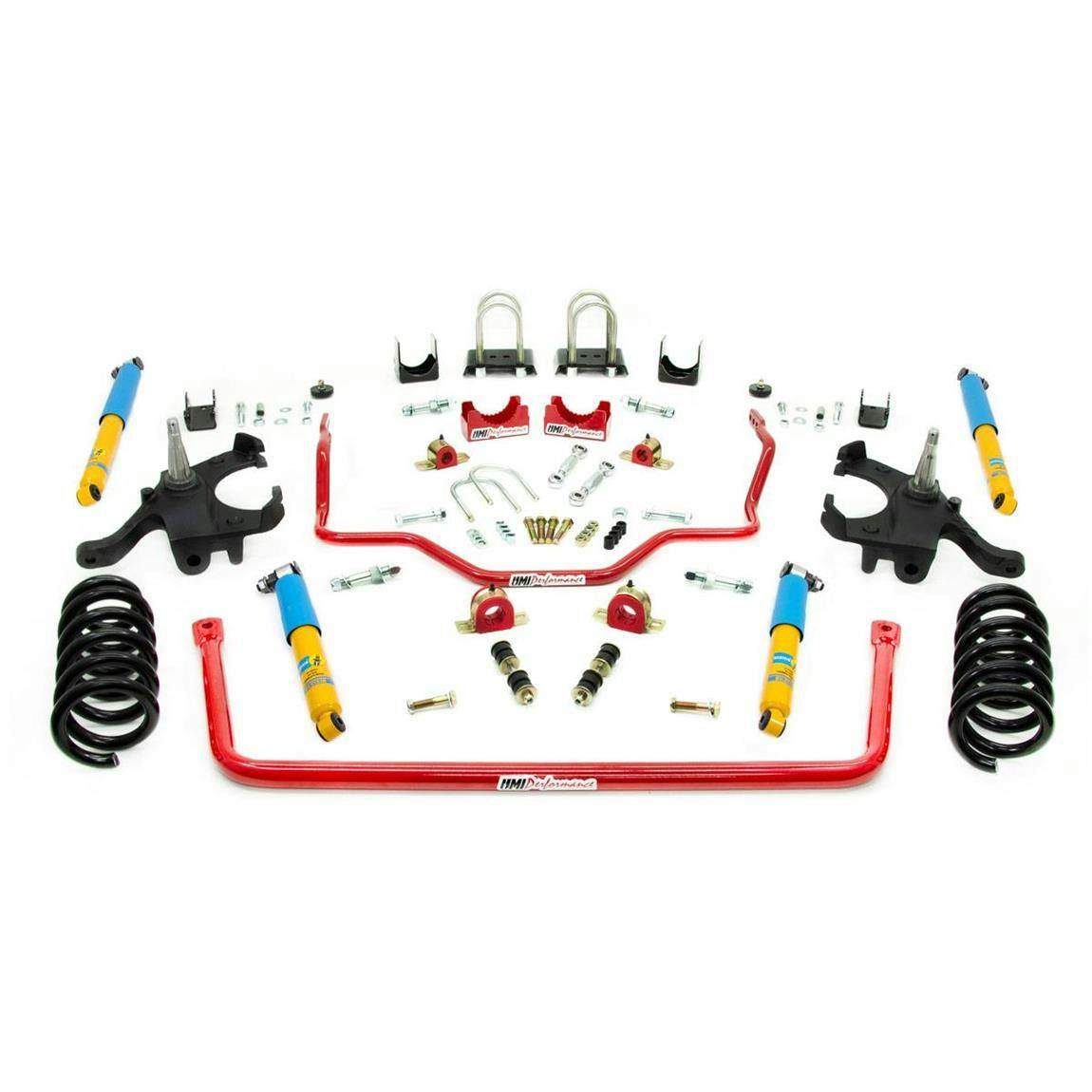 UMI 6402-R 73-87 C10 Stage 2 Handling Kit, 4.5/6 Inch Lower, Red