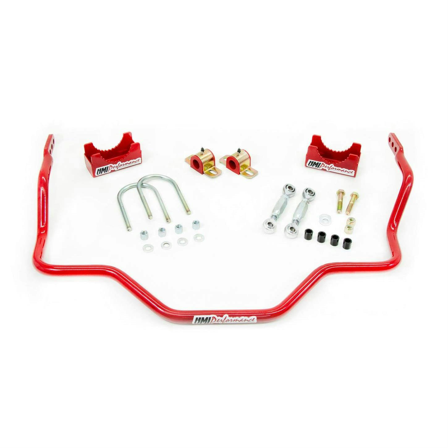 UMI 6443-R 73-87 C10 Rear Sway Bar, 1 Inch Ad. w/ Hardware, Red