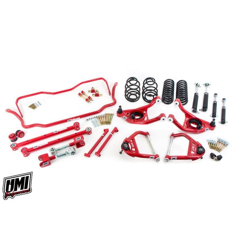 UMI ABF805-2-R 68-72 A-Body Stage 3 Kit, 2 Inch Lower, Red