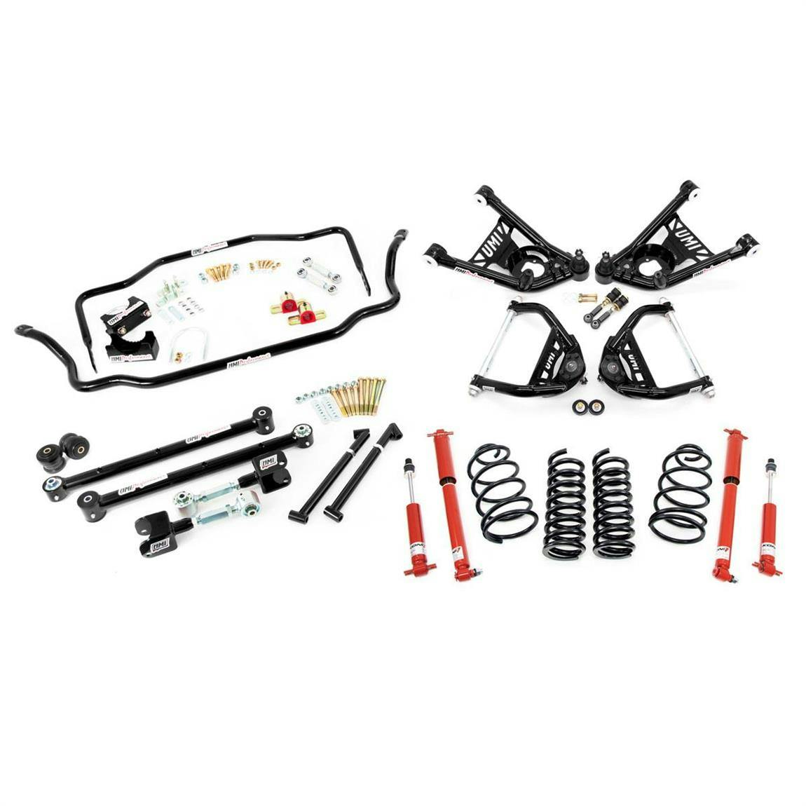 UMI ABF406-2-B 65-66 A-Body Stage 3.5 Kit, 2 Inch Lowering, Black