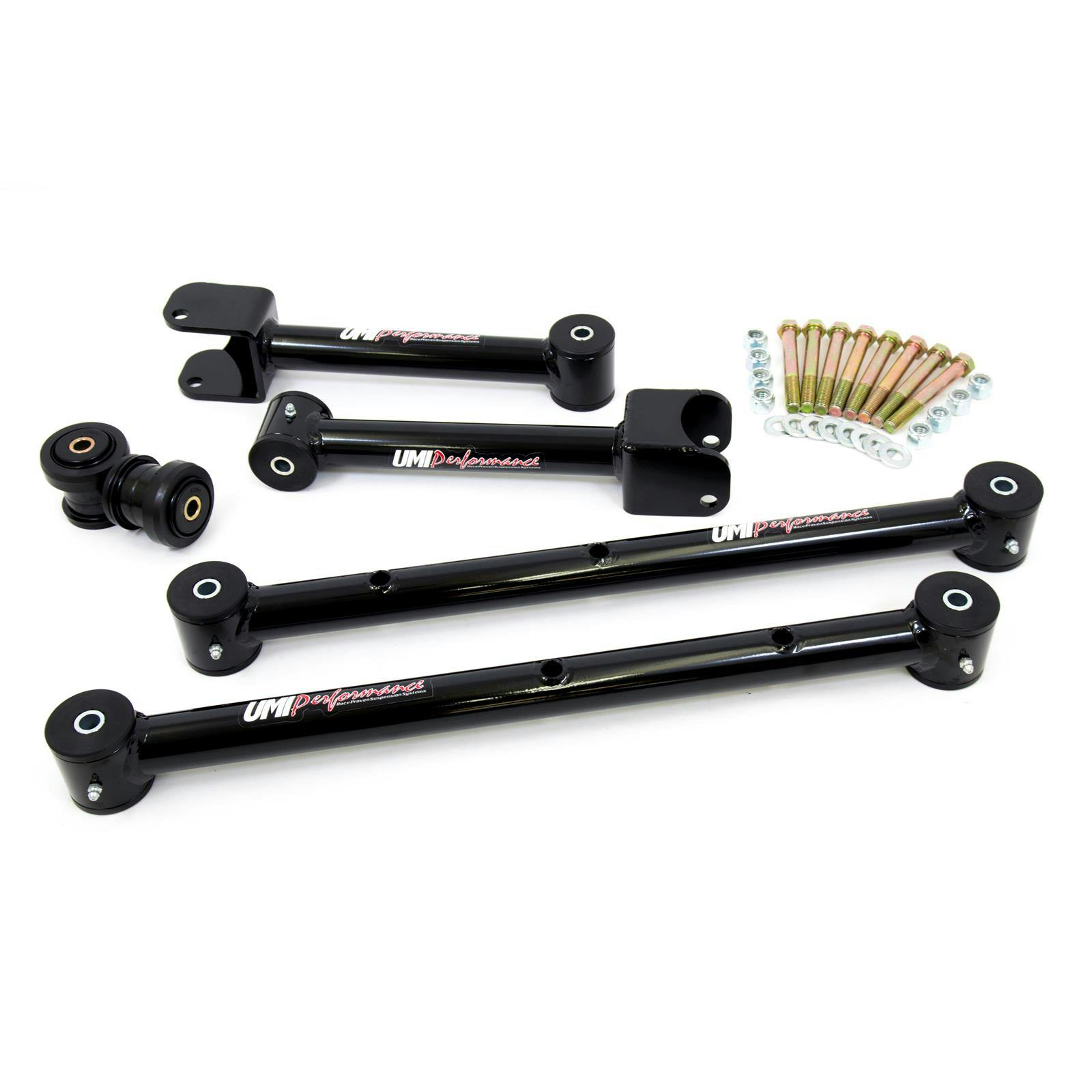 UMI ABR401-B 65-67 A-Body Upper & Lower Control Arm Kit, Black