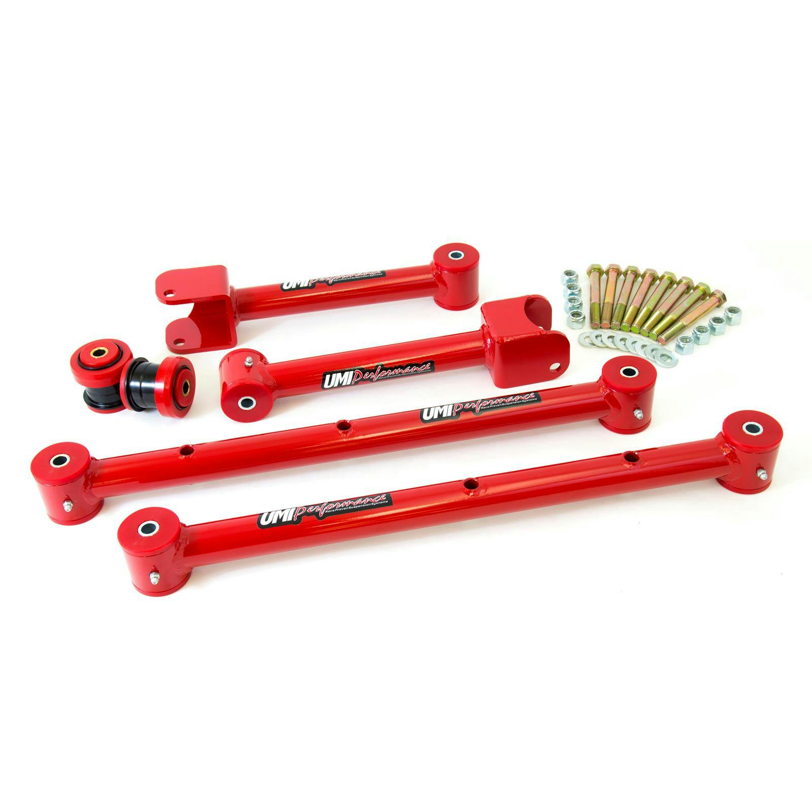 UMI ABR401-R 65-67 A-Body Upper & Lower Control Arm Kit, Red
