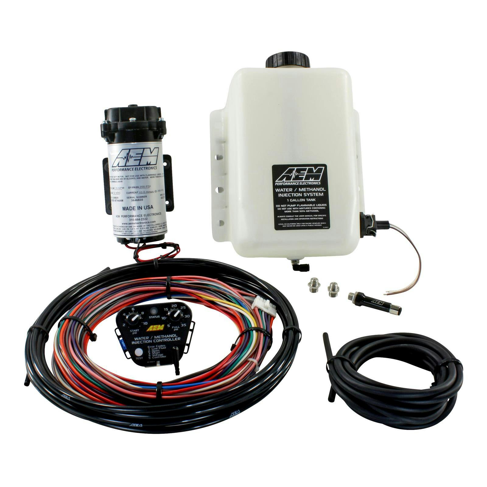 AEM 30-3300 V2 Water/Methanol Injection Kit, 1.15 Gallon