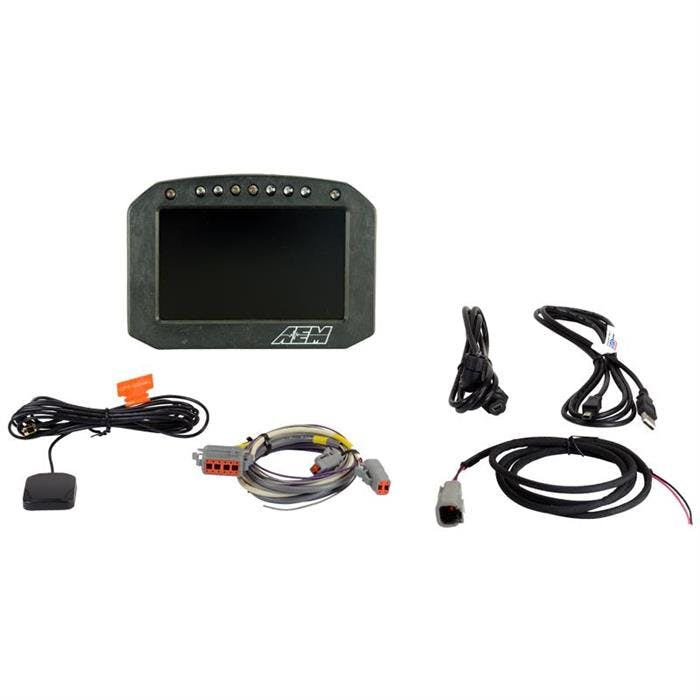 AEM 30-5603F CD-5FLG Carbon Logging & GPS-Enabled Digital Dash