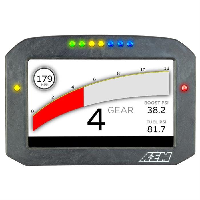 AEM 30-5700F CD-7F Carbon Flat Panel Digital Dash Display