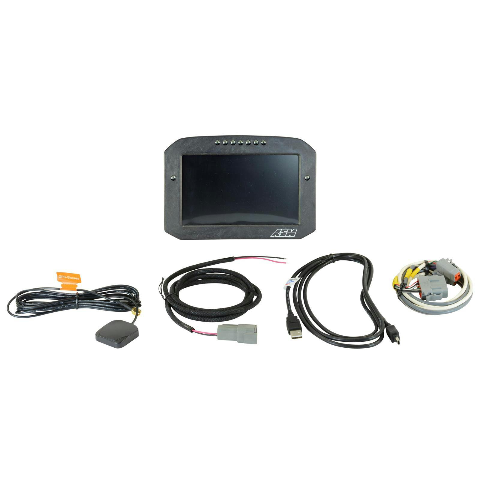 AEM 30-5702F CD-7FG Carbon GPS-Enabled Flat Panel Digital Dash