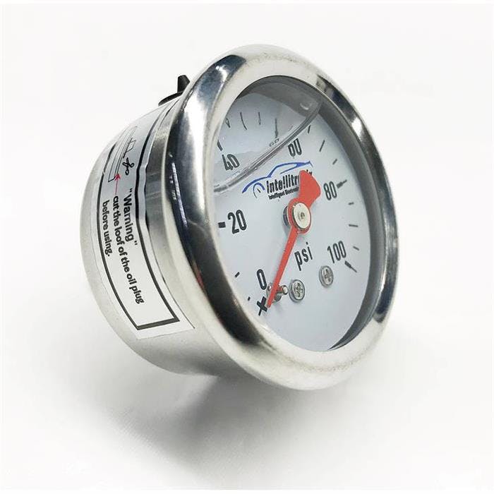 Intellitronix AFP02 Analog Fuel Pressure Gauge, 100 PSI