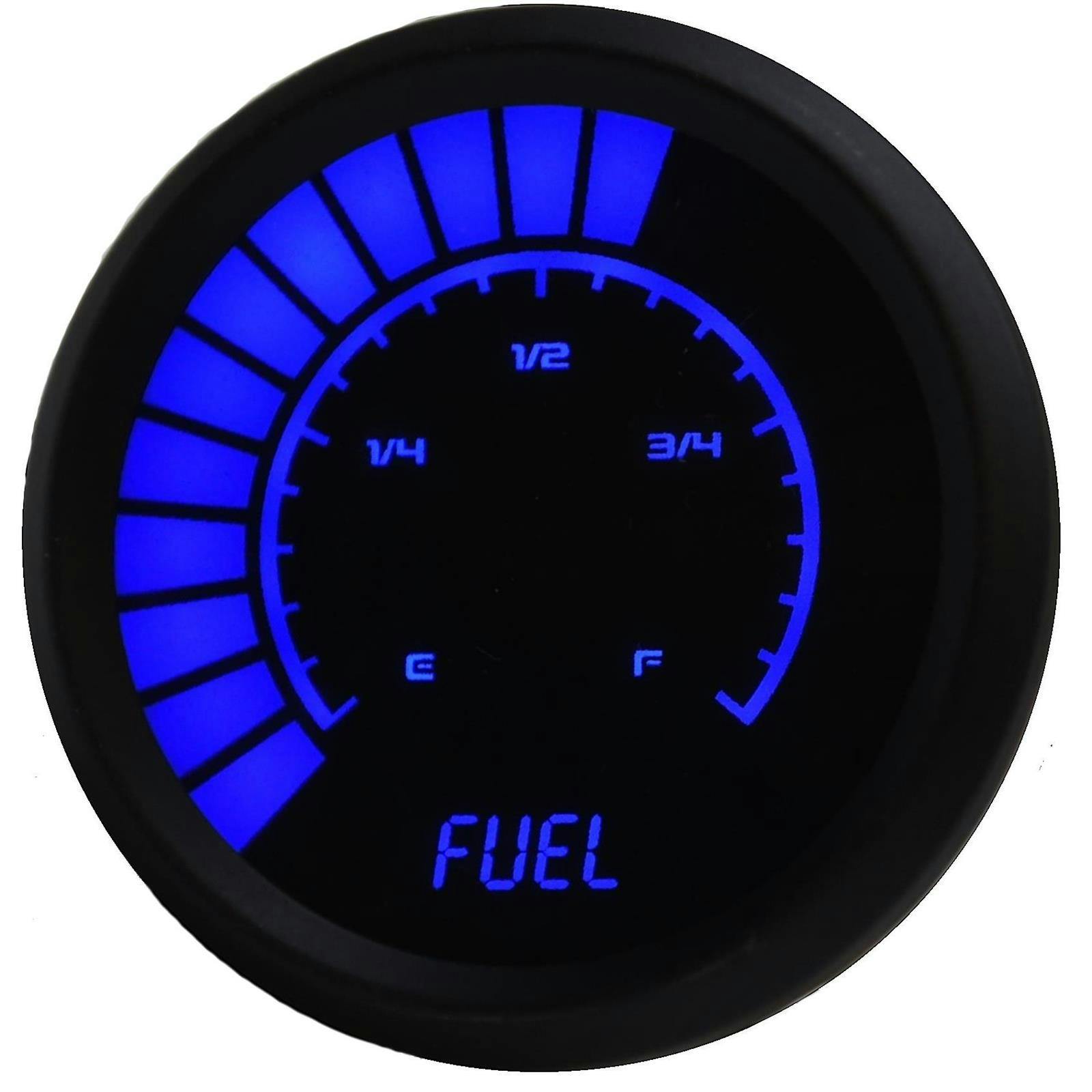 Intellitronix B9016B Analog Bargraph Fuel Gauge, Blue