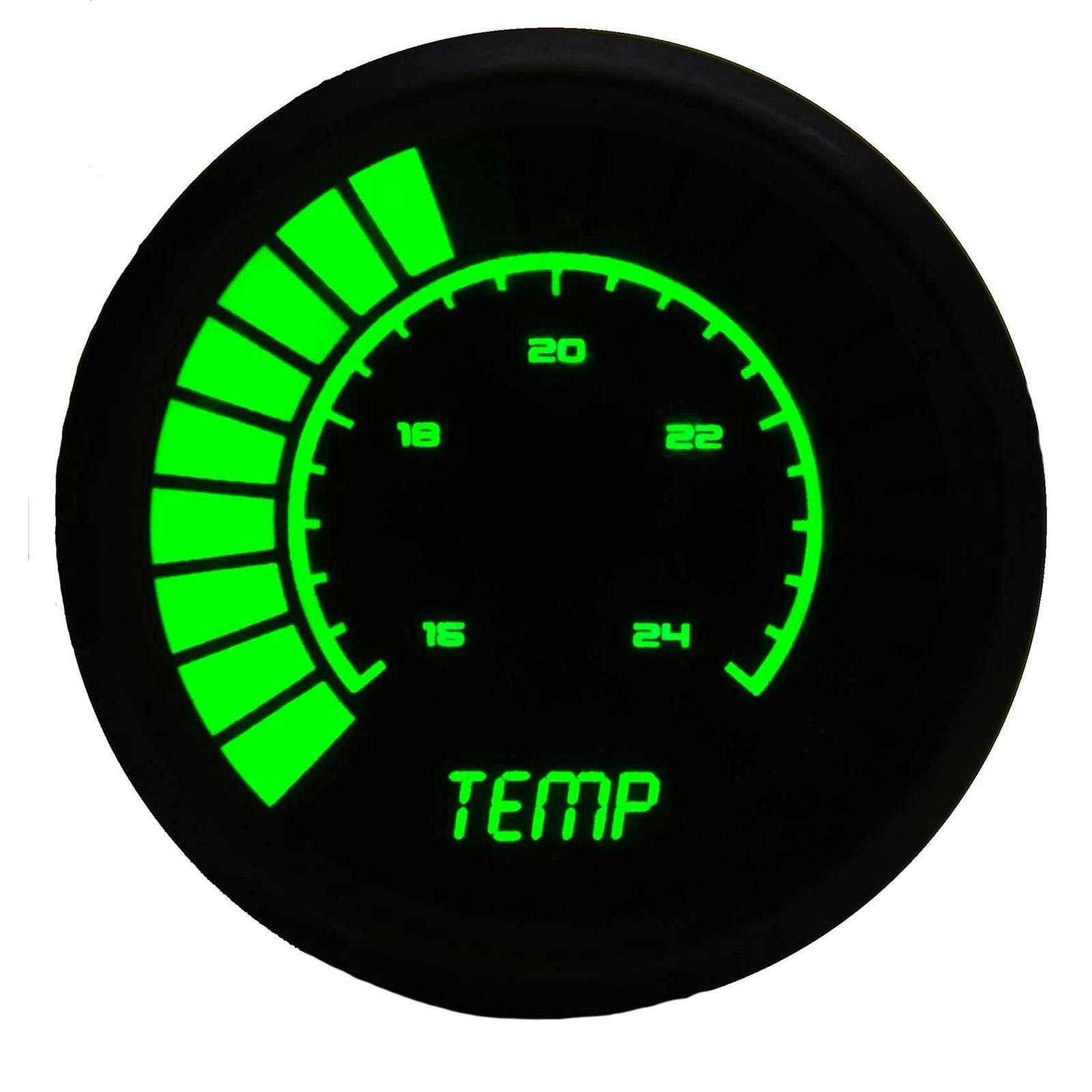 Intellitronix B9113G Analog Water Temp Gauge, Green